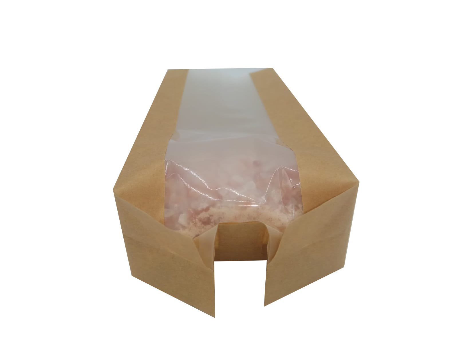 Fully Biodegradable WINDOW POUCH BAG GRIP HEAT SEAL FOR CATERING, PASTRY, FRUITS