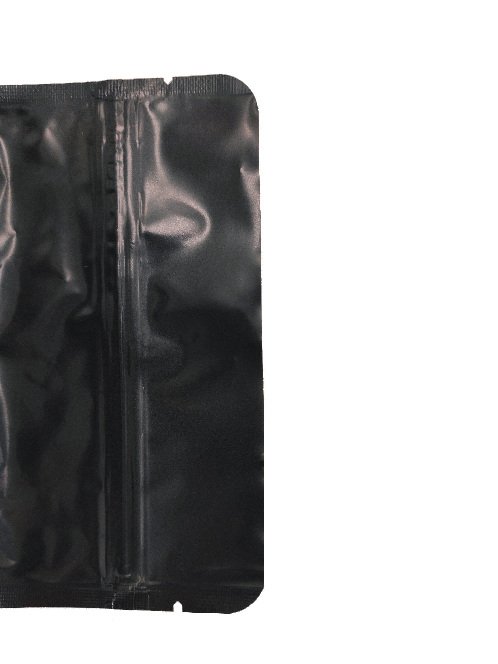 Black Aluminium Foil Matt Stand Up Pouch with Zip Lock