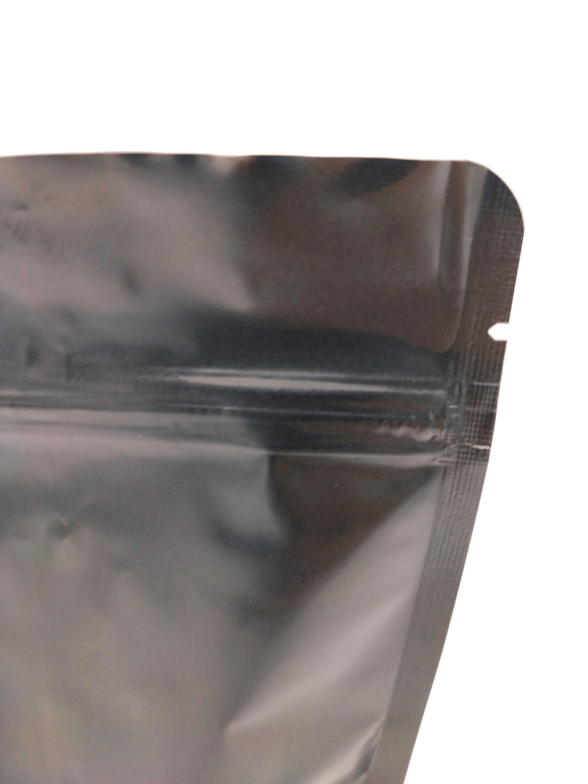 Black Aluminium Foil Matt Stand Up Pouch with Zip Lock