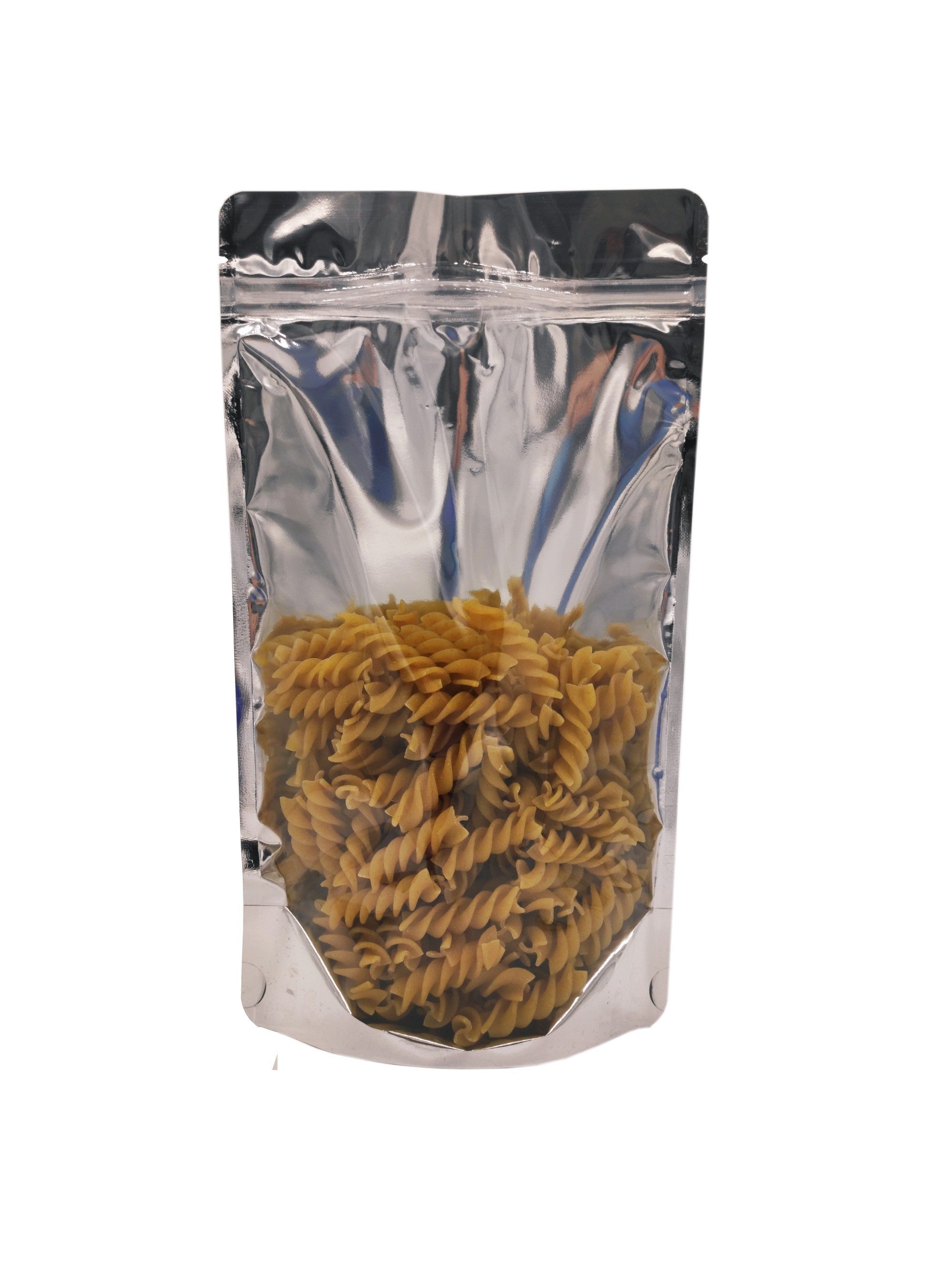 Mylar One Side Transparent Stand Up Pouch with Zip Lock