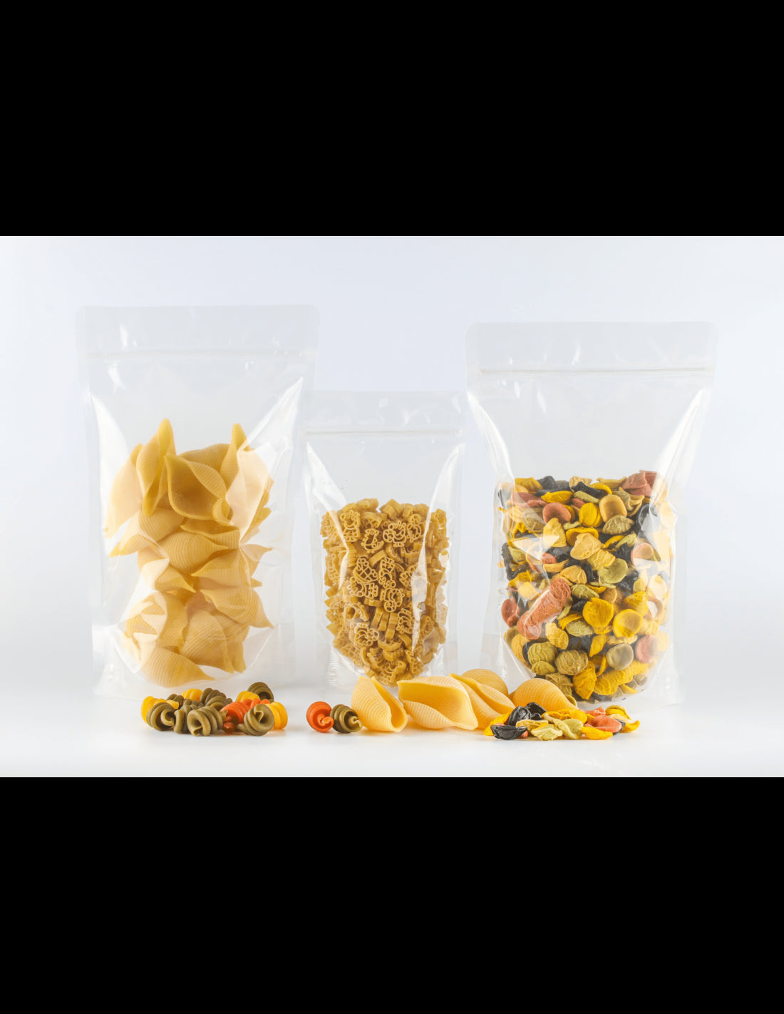 Transparent Stand Up Pouch Sealable With Zip Lock