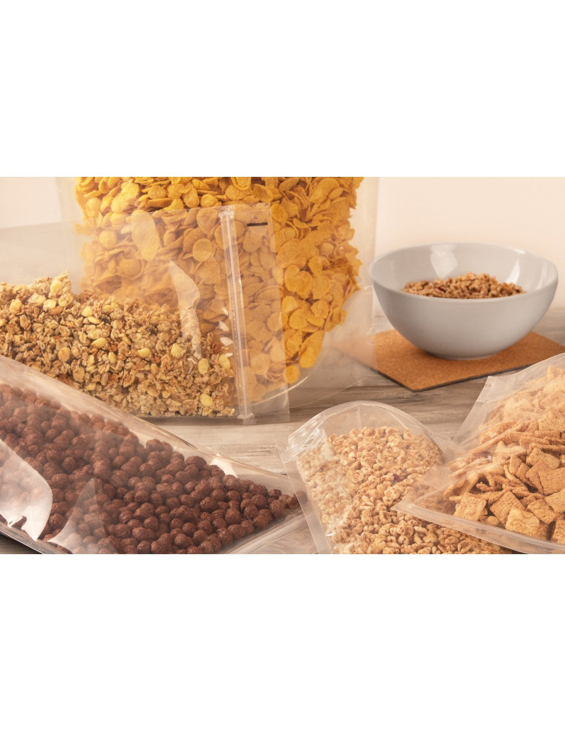 Transparent Stand Up Pouch Sealable With Zip Lock