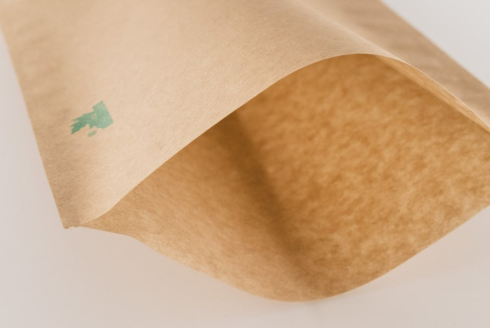 Fully Biodegradable Kraft Paper Flat Pouch