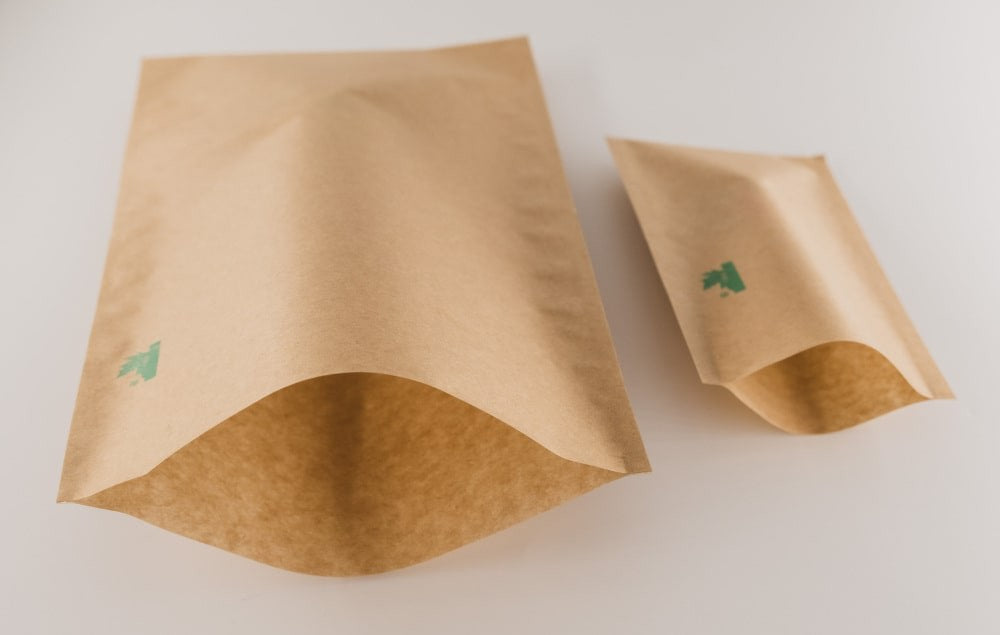 Fully Biodegradable Kraft Paper Flat Pouch