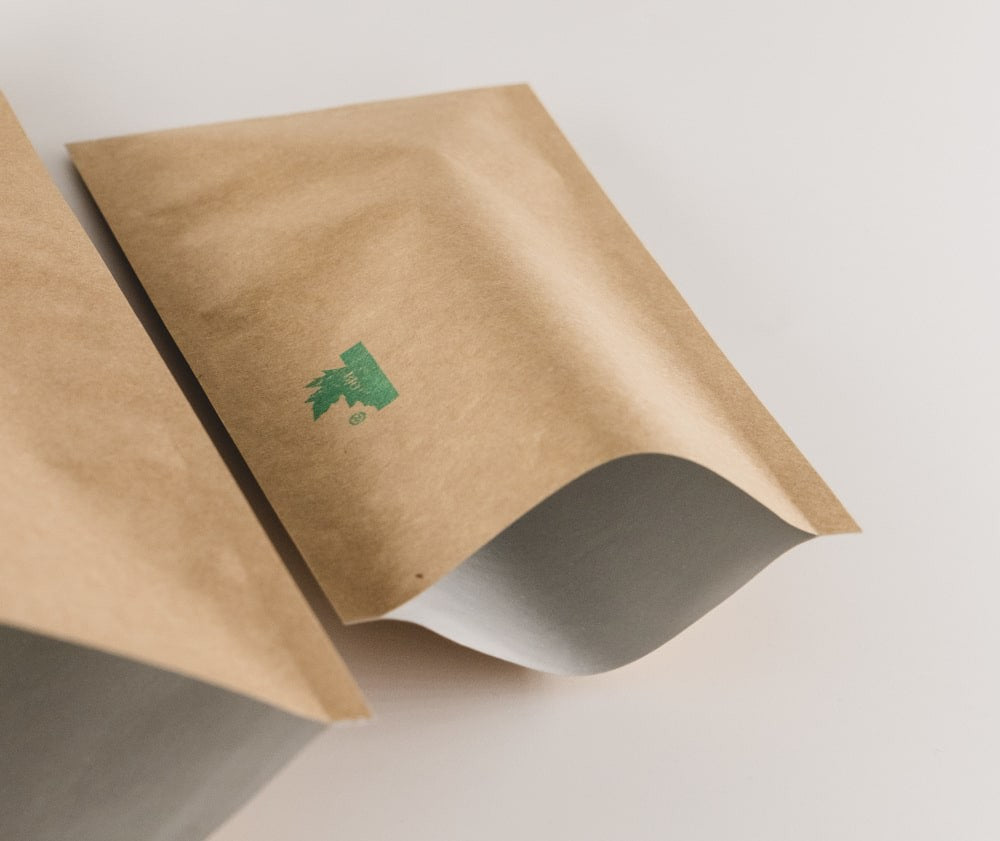 Fully Biodegradable High Barrier Kraft Paper Flat Pouch