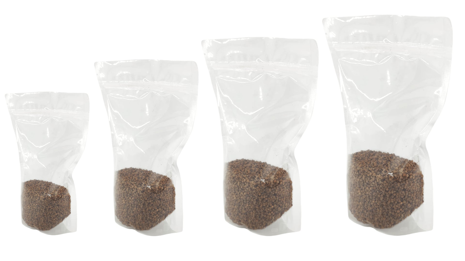 Transparent Stand Up Pouch Sealable With Zip Lock