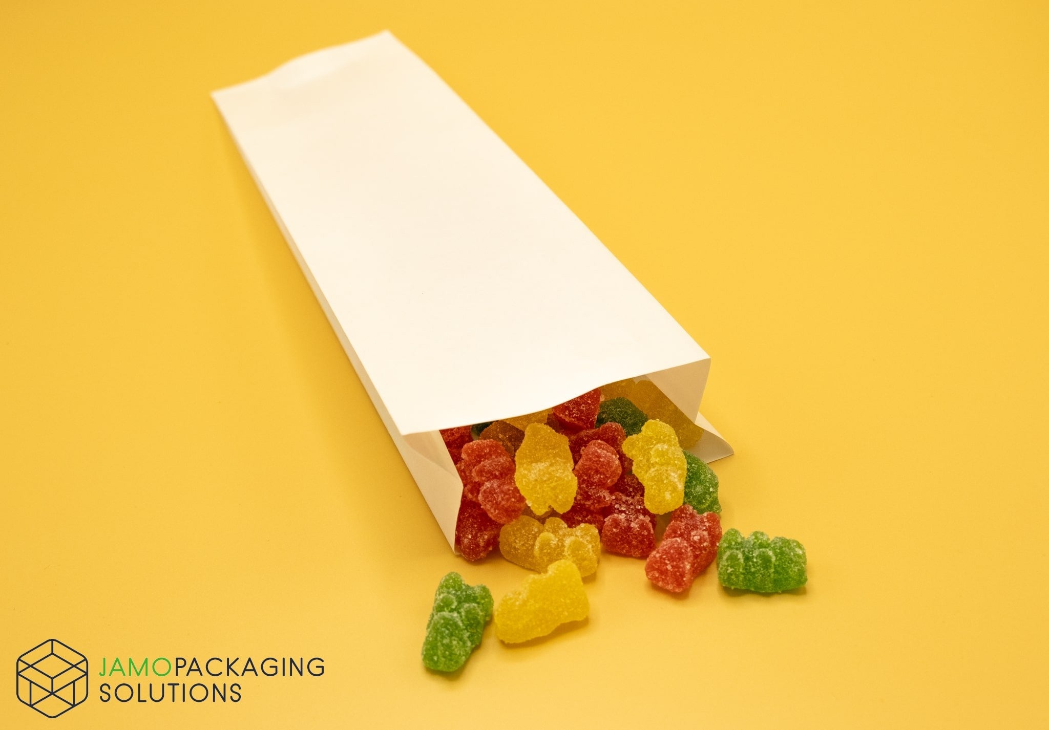 White Paper Recyclable Side Gusset Pouch