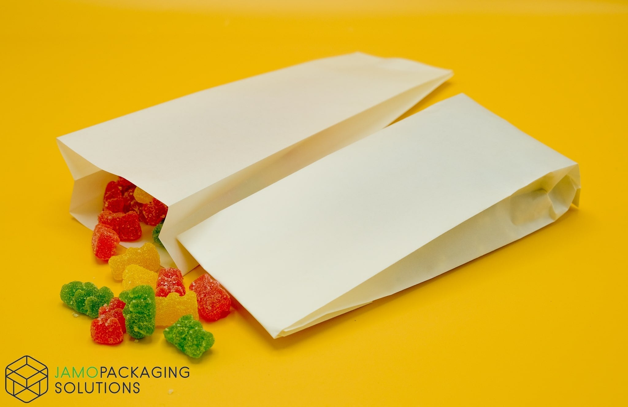 White Paper Recyclable Side Gusset Pouch