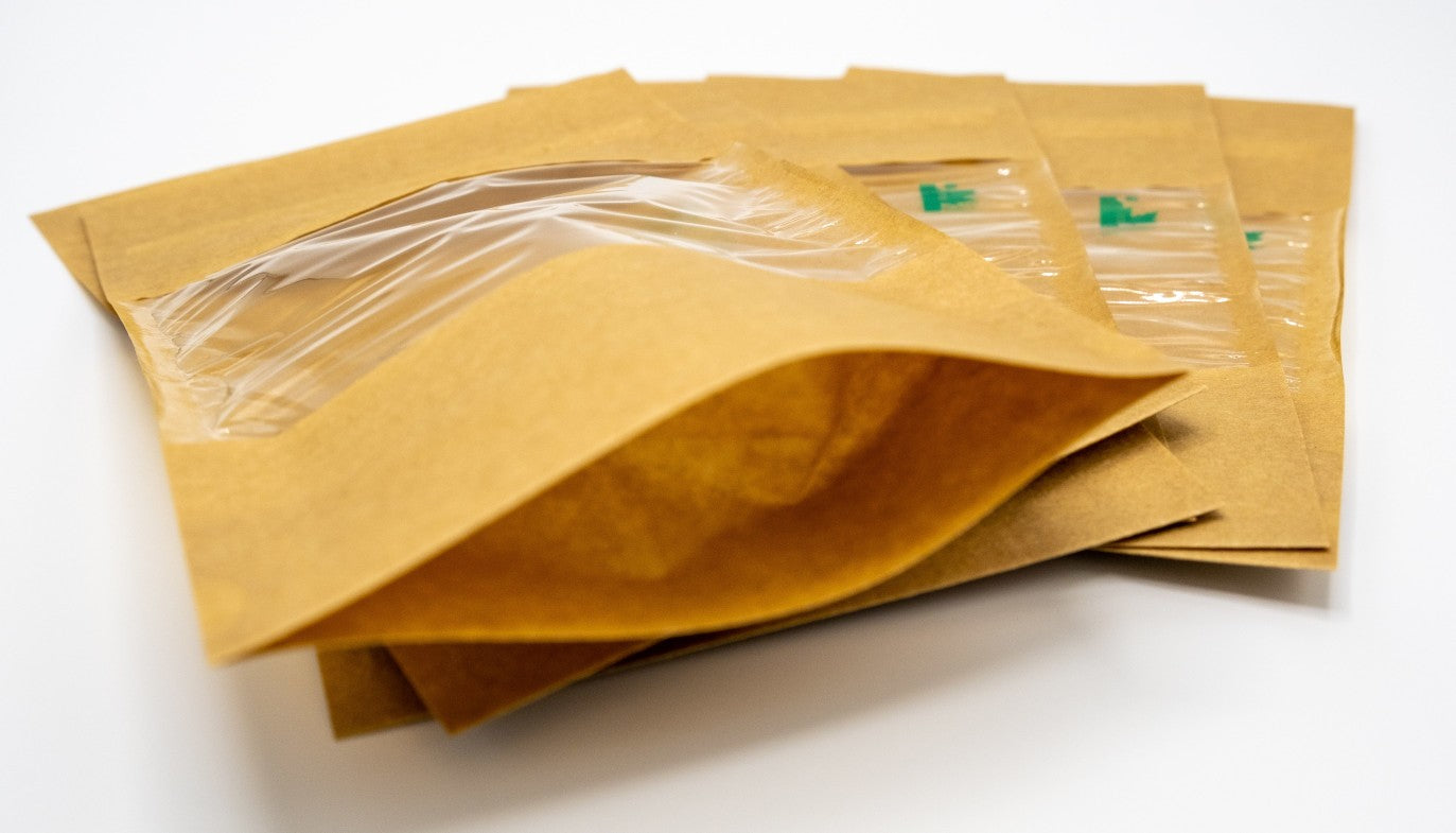 Transparent Window Fully Biodegradable Stand Up Pouch with Zip Lock