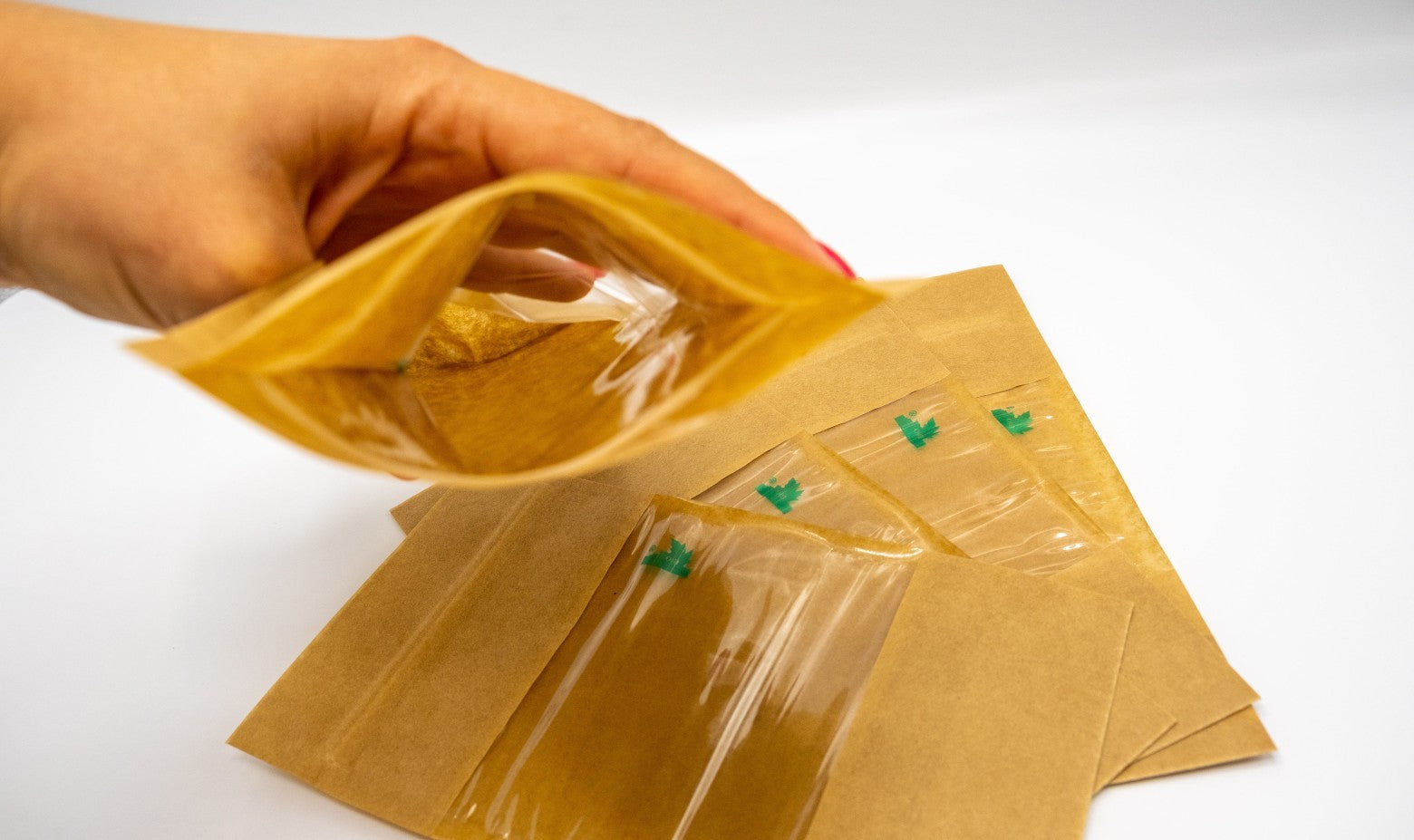 Transparent Window Fully Biodegradable Stand Up Pouch with Zip Lock