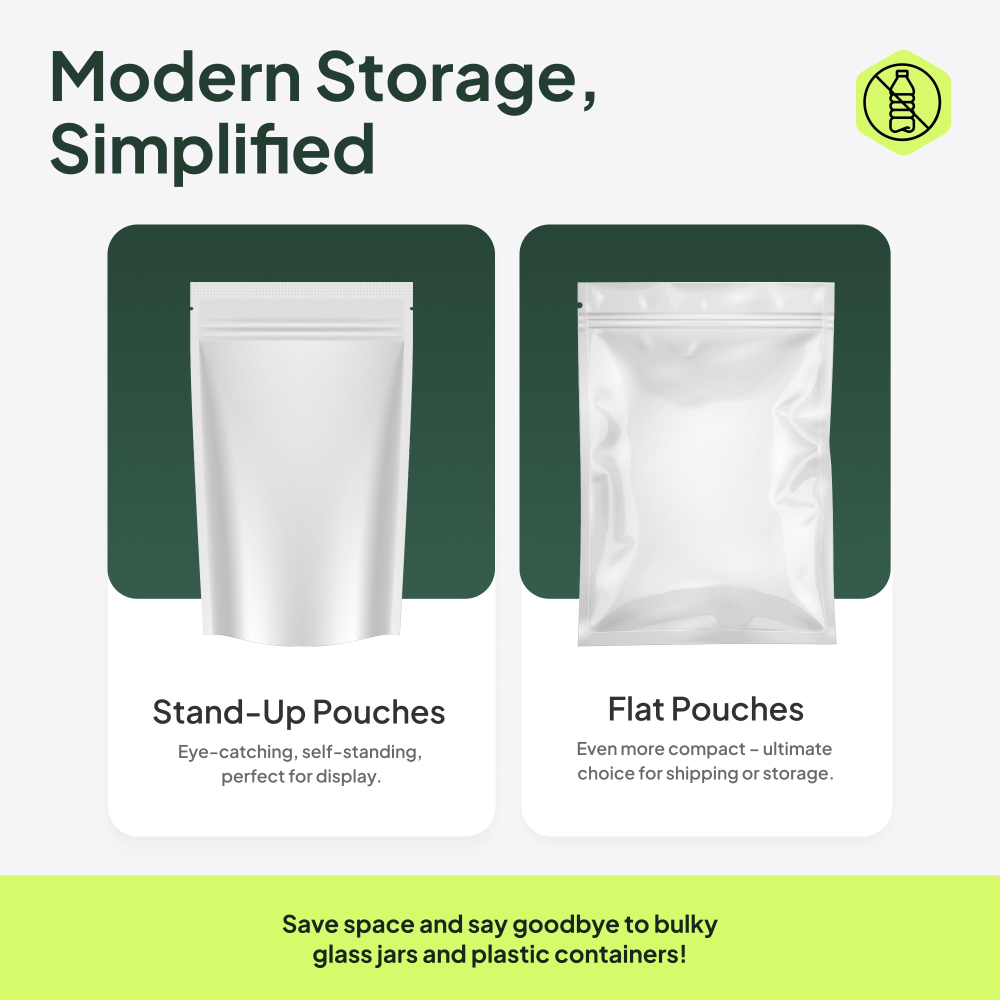 Fully Biodegradable Kraft Paper Flat Pouch