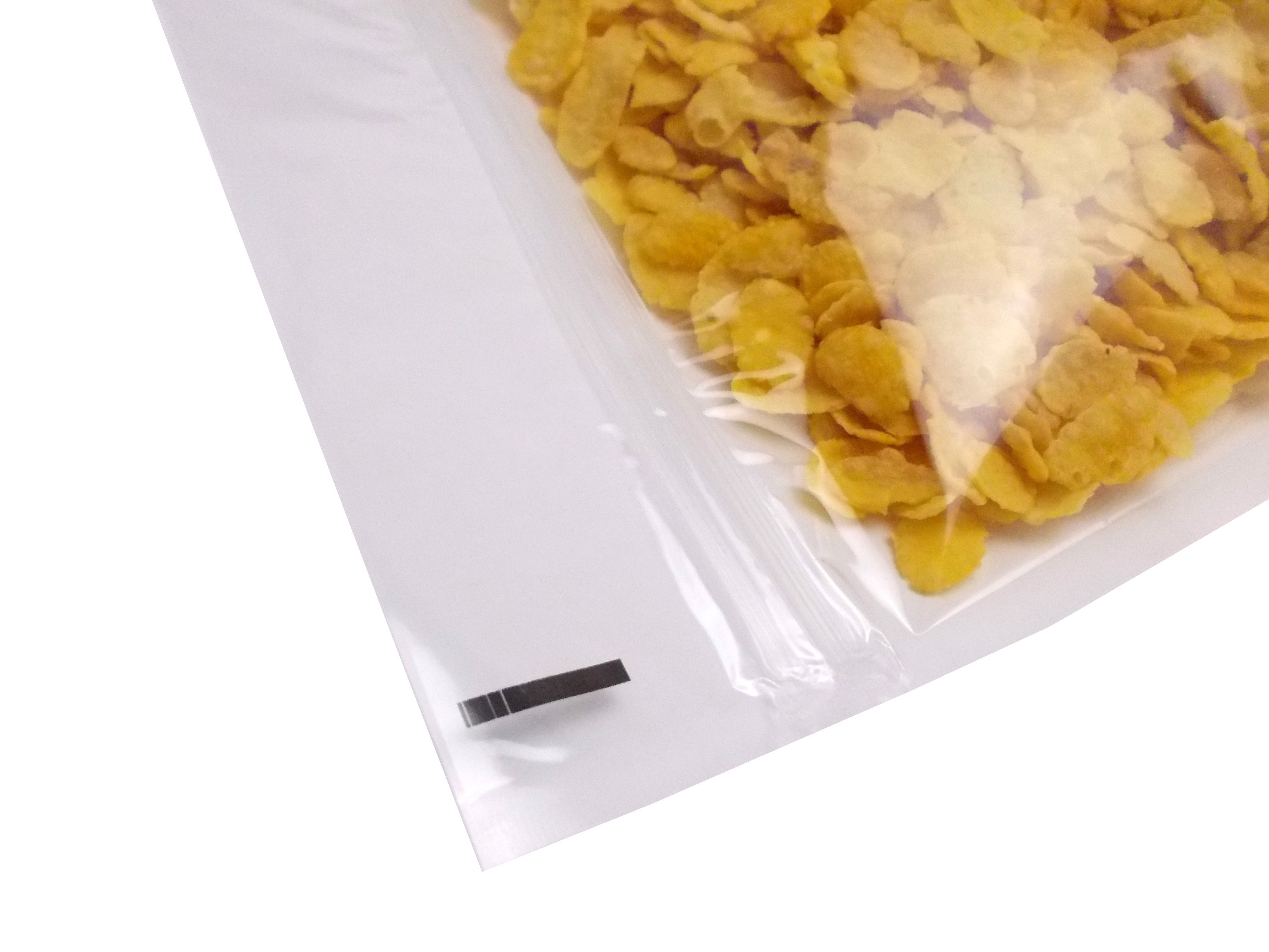 TRANSPARENT/CLEAR STAND UP POUCH with ZIP LOCK/GRIP HEAT SEAL 100/250/500/750 ml