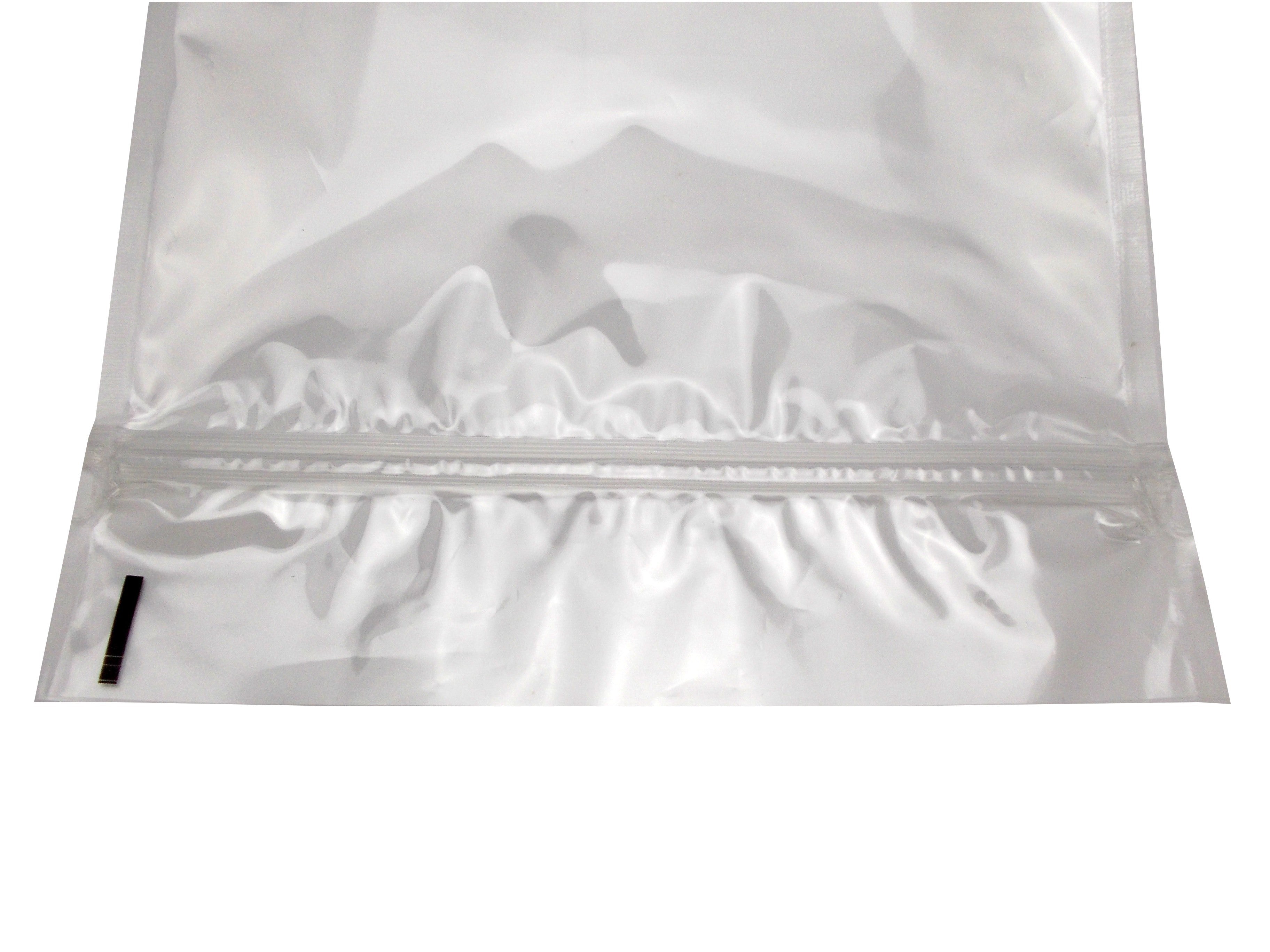 TRANSPARENT/CLEAR STAND UP POUCH with ZIP LOCK/GRIP HEAT SEAL 100/250/500/750 ml