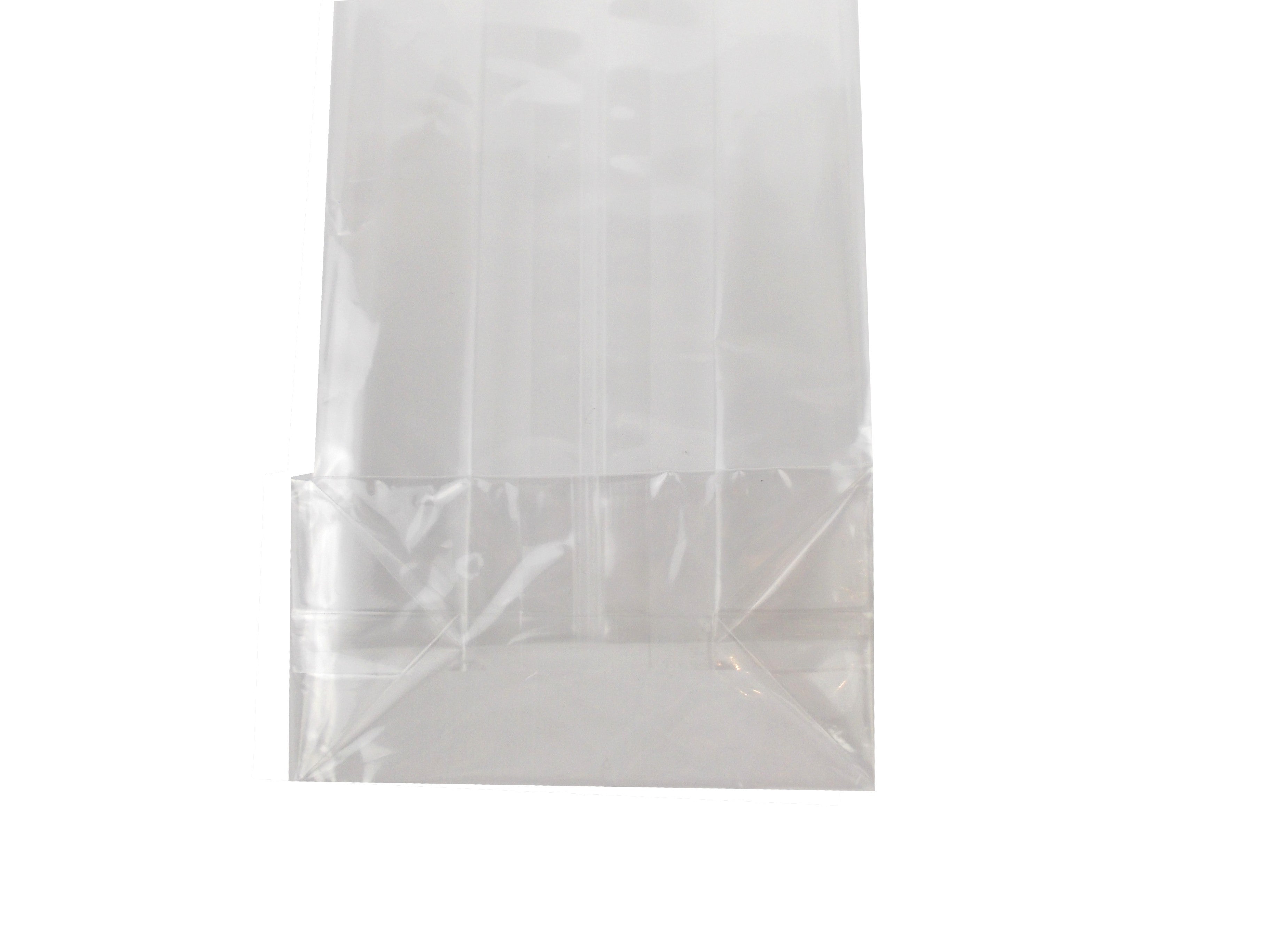 Transparent/Heat Seal Gusset pouch/bag with clear block bottom/gift/food