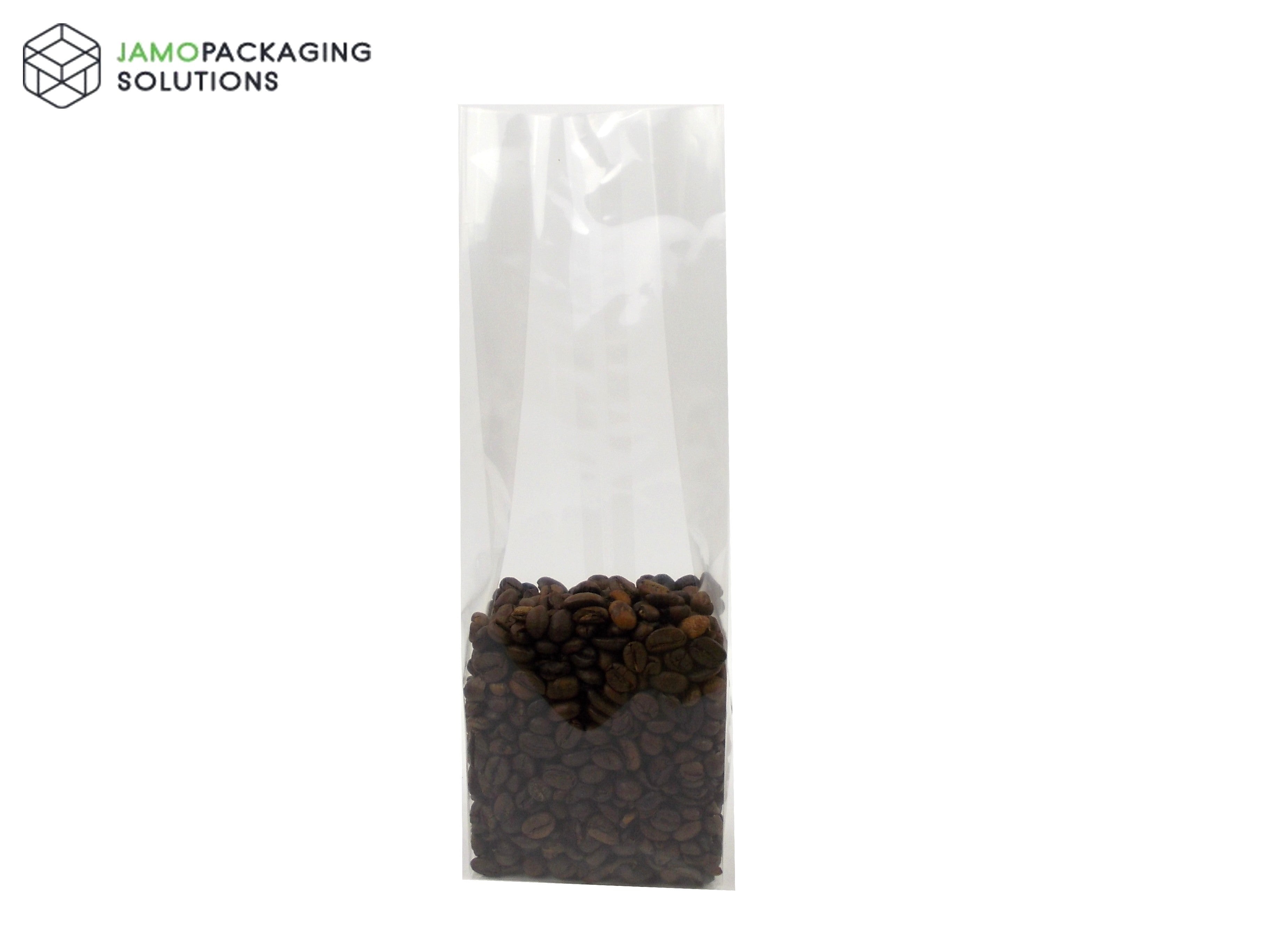 Transparent/Heat Seal Gusset pouch/bag with clear block bottom/gift/food