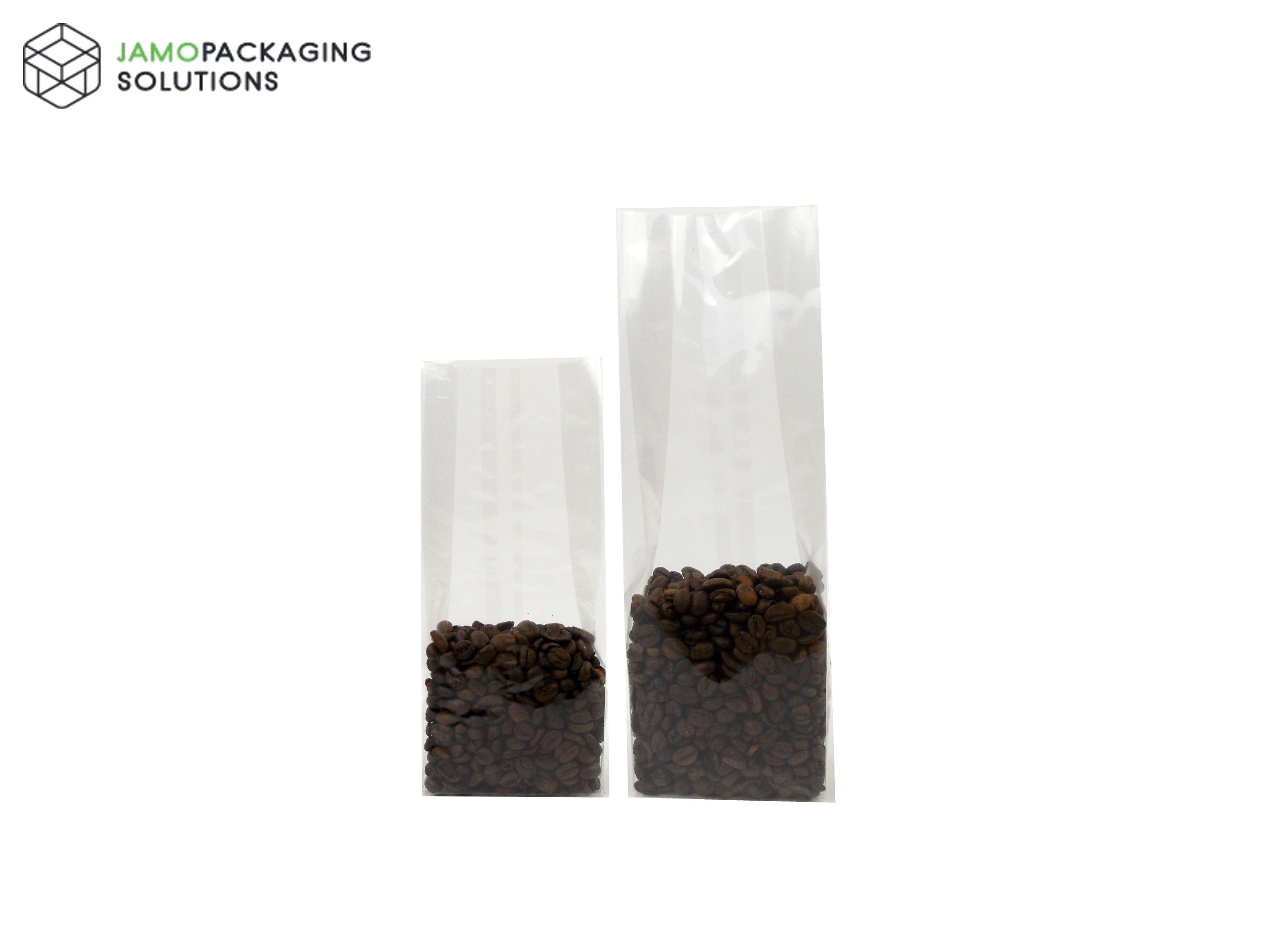 Transparent/Heat Seal Gusset pouch/bag with clear block bottom/gift/food
