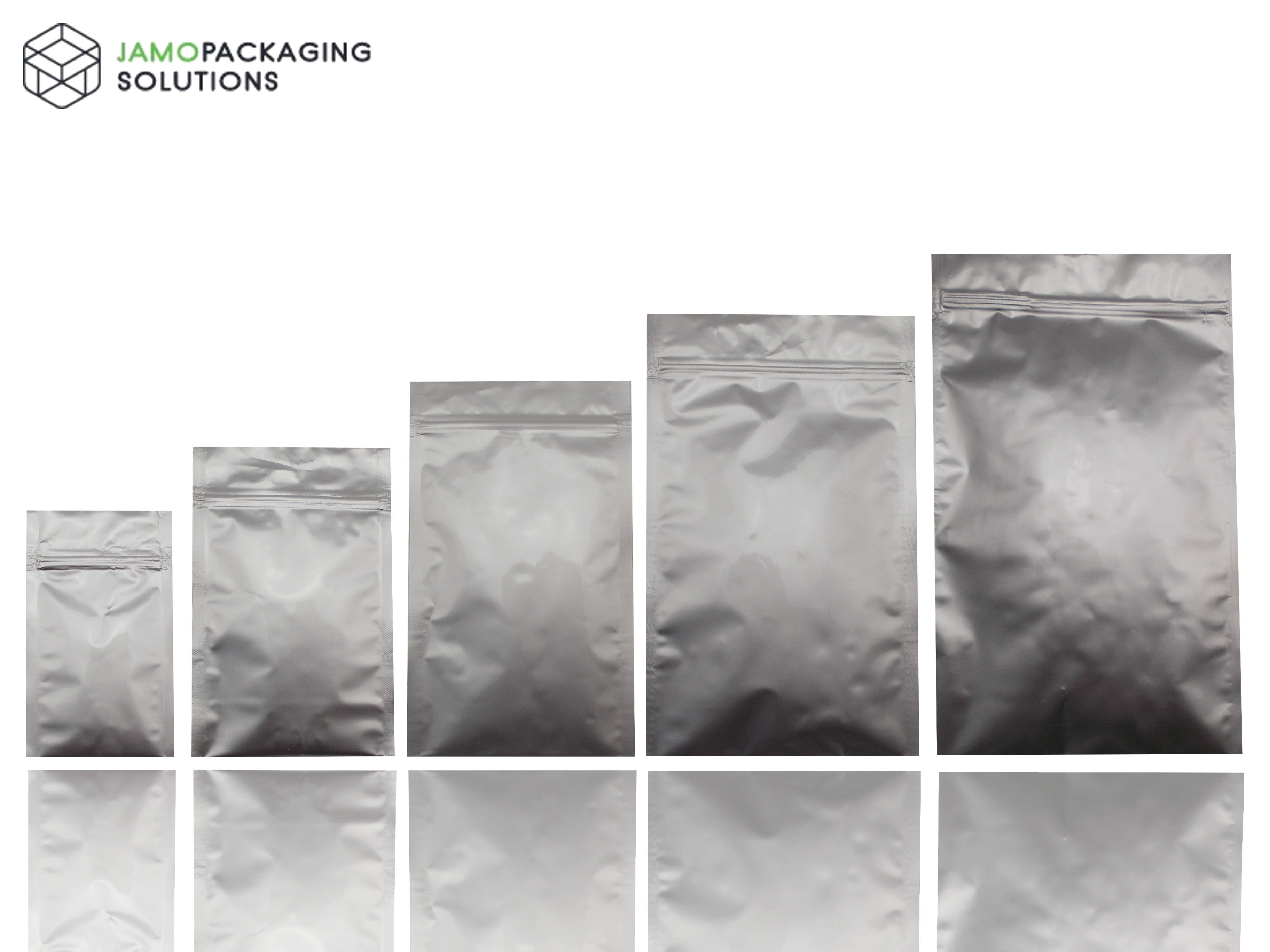 Mylar Foil Bags, Aluminium Sachet Pouch with ziplock Heat Seal Food Grade