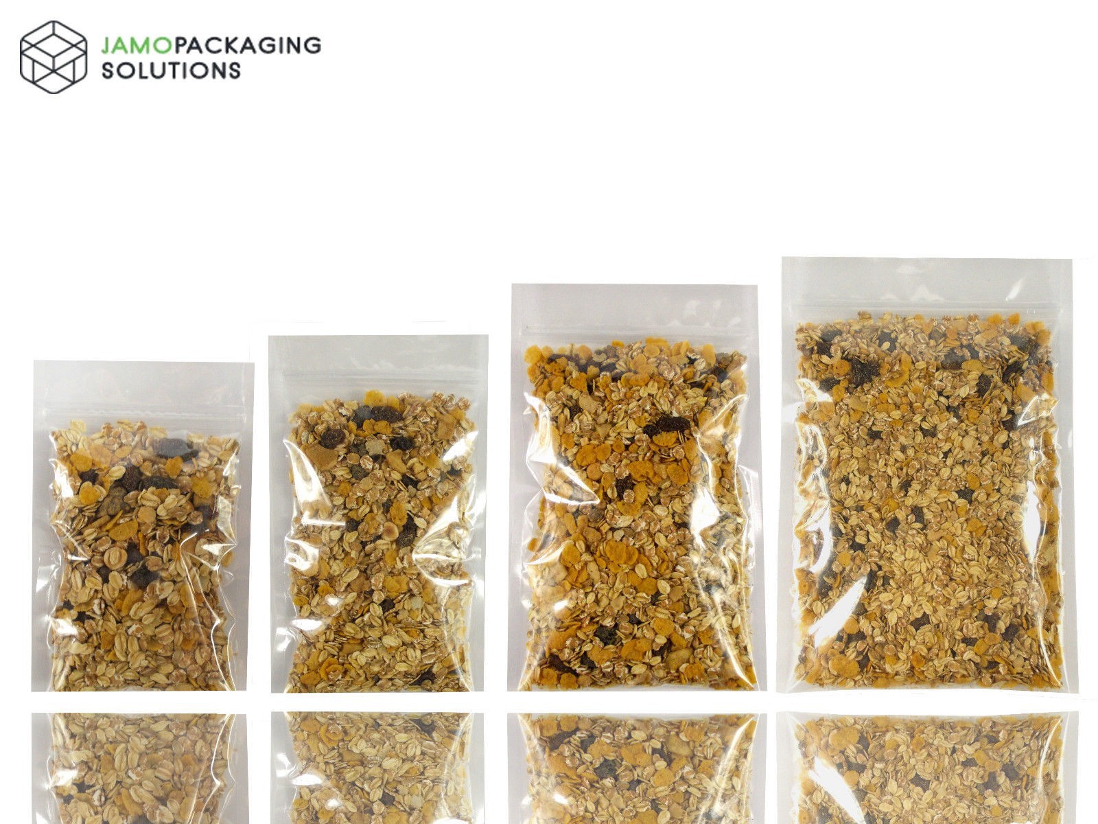 Transparent Sachet Pouch with zip lock Heat Seal Food Grade