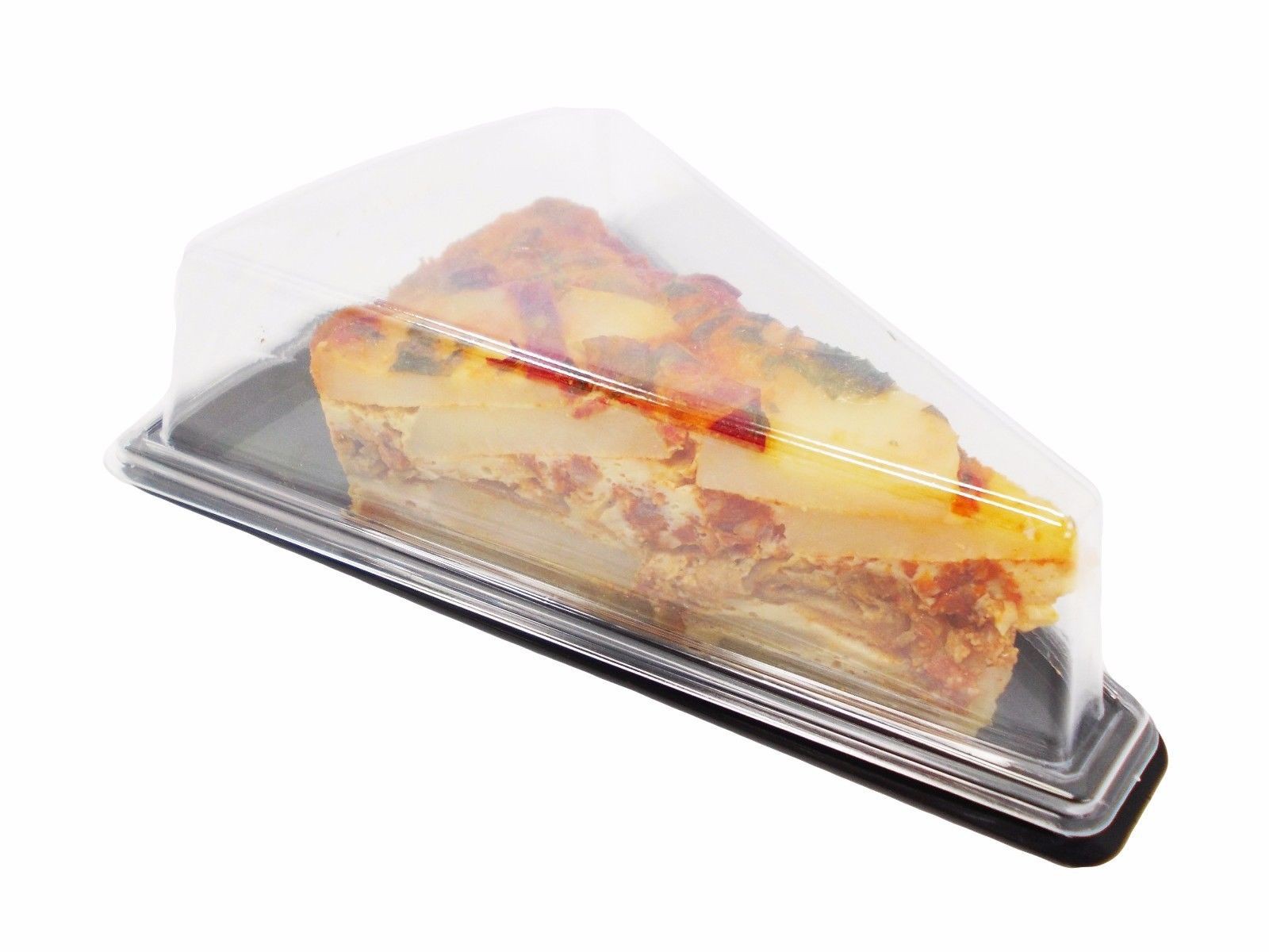 Clear Plastic Take-Out Triangle Cake Cheese Food Sandwich Container/ Carry Box