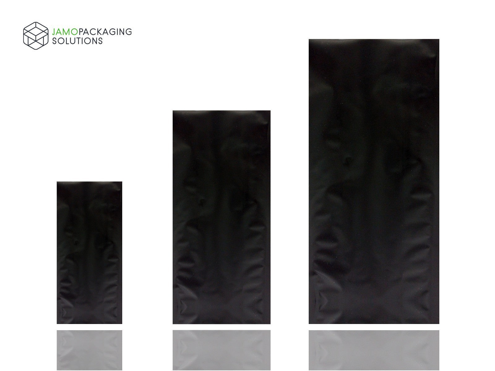 Black Matt Aluminimium Side Gusset Pouch, Bag Various Size HIGH BARRIER