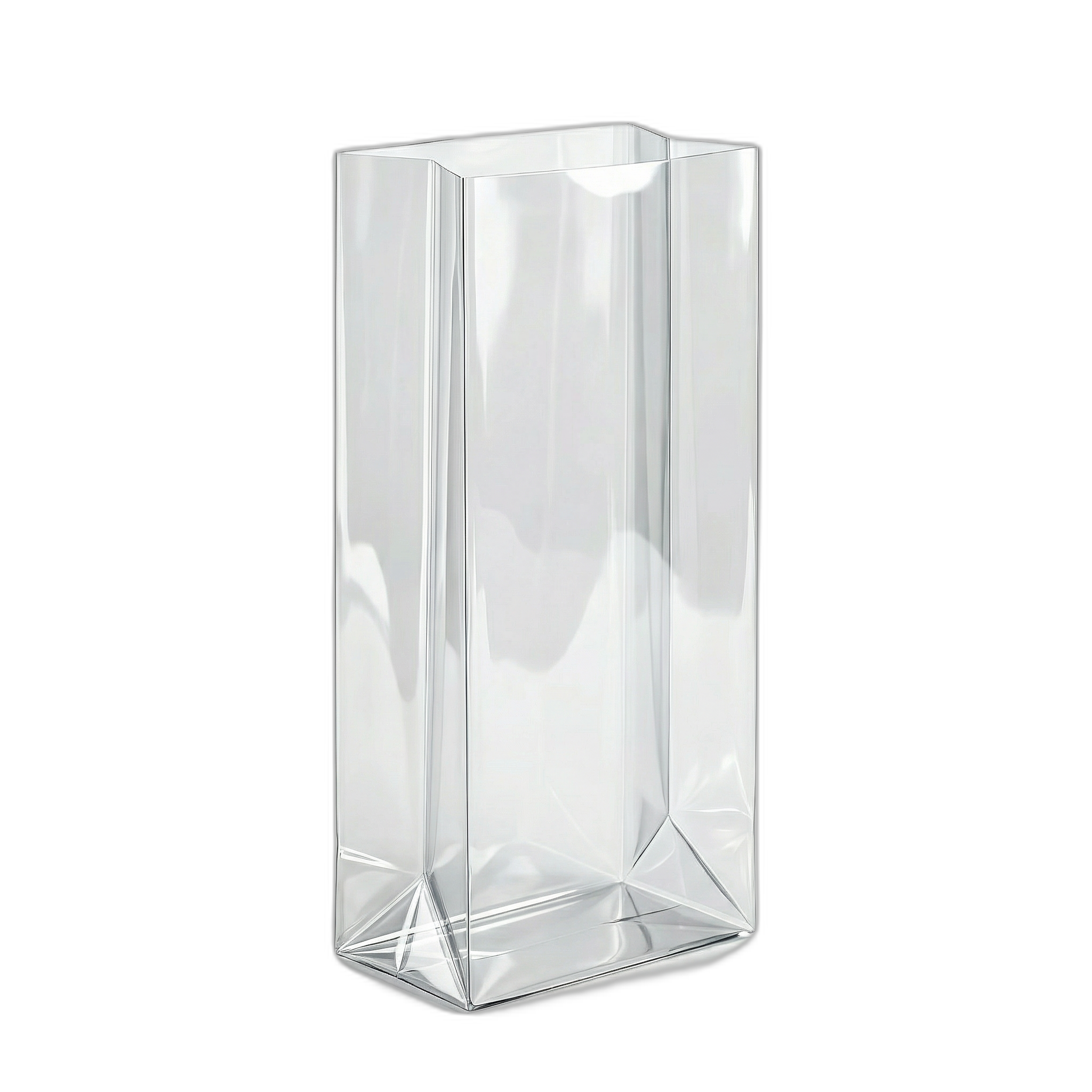 Recyclable Transparent Side Gusset Pouch with Block Bottom