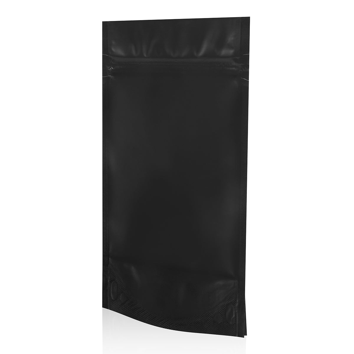 Black Matt Stand Up Pouch with Zip Lock