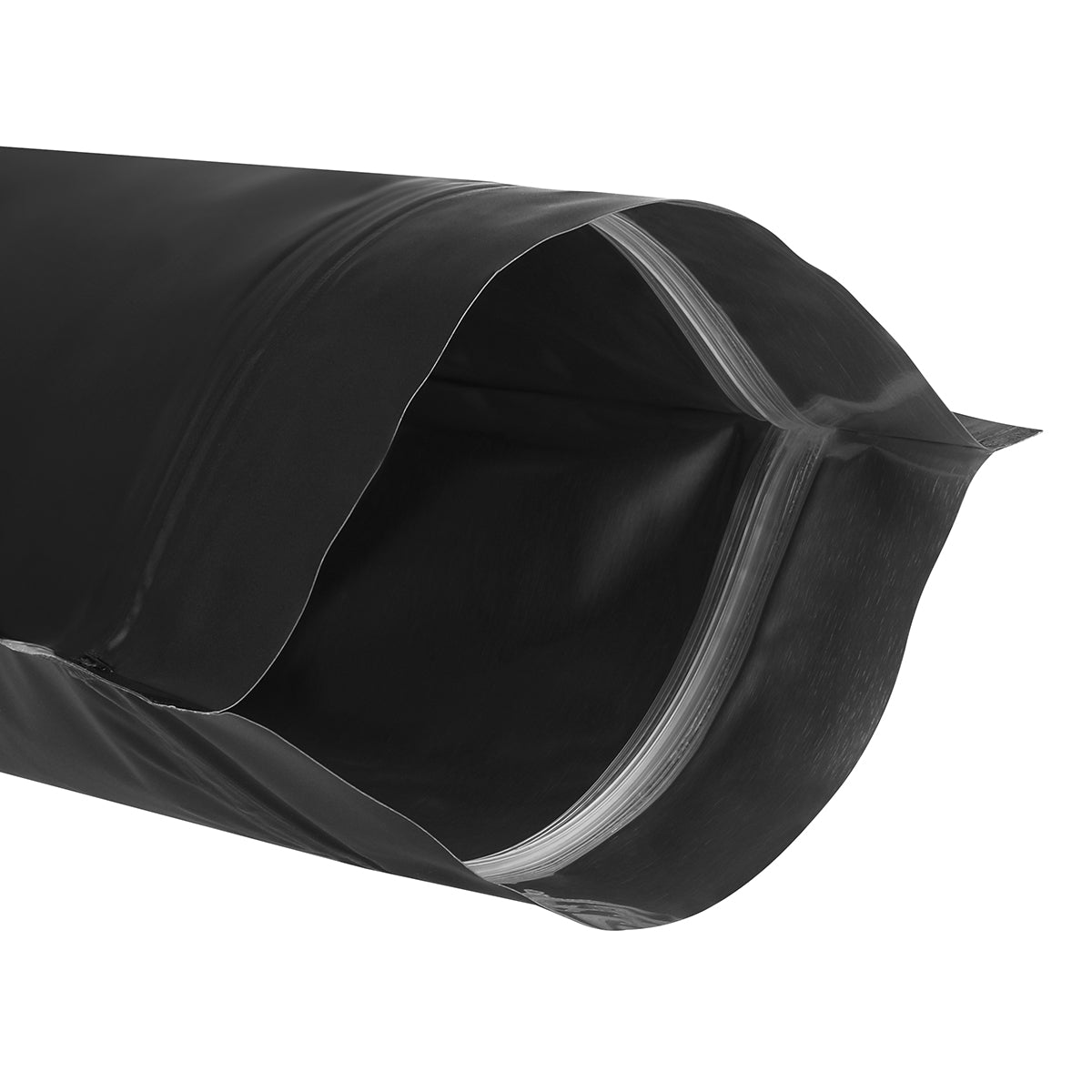 Black Matt Stand Up Pouch with Zip Lock