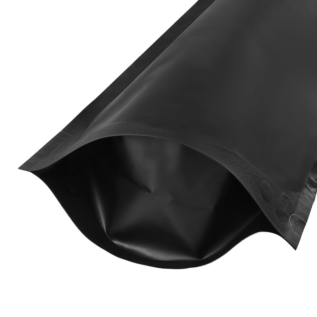 Black Matt Stand Up Pouch with Zip Lock