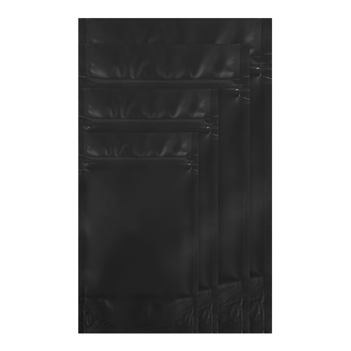 Black Matt Stand Up Pouch with Zip Lock