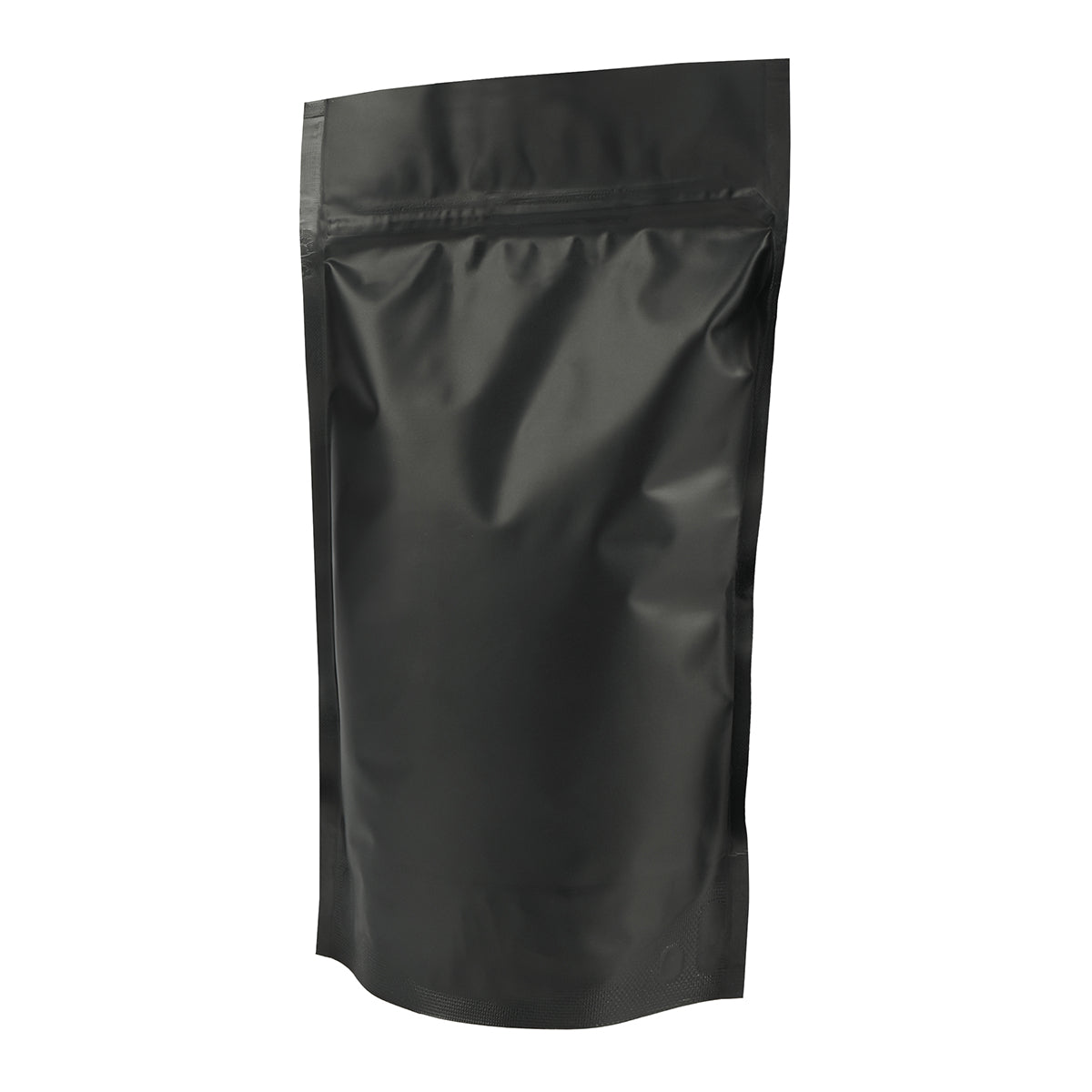 Black Matt Stand Up Pouch with Zip Lock