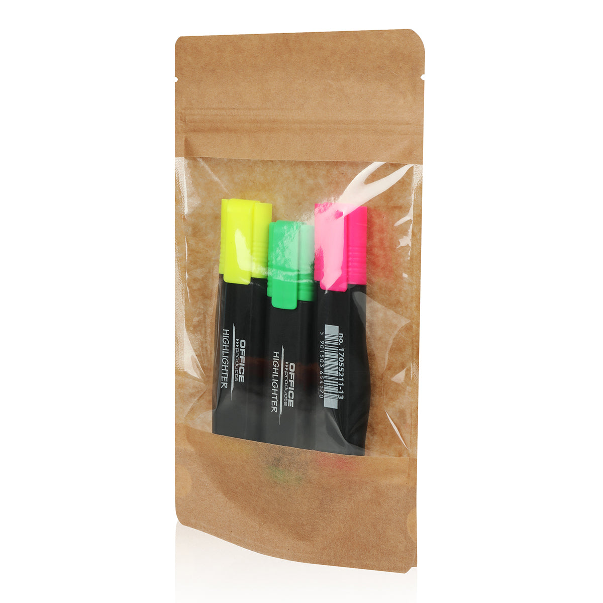 Brown Kraft Paper Large Window Stand Up Sealable Pouch with Zip Lock