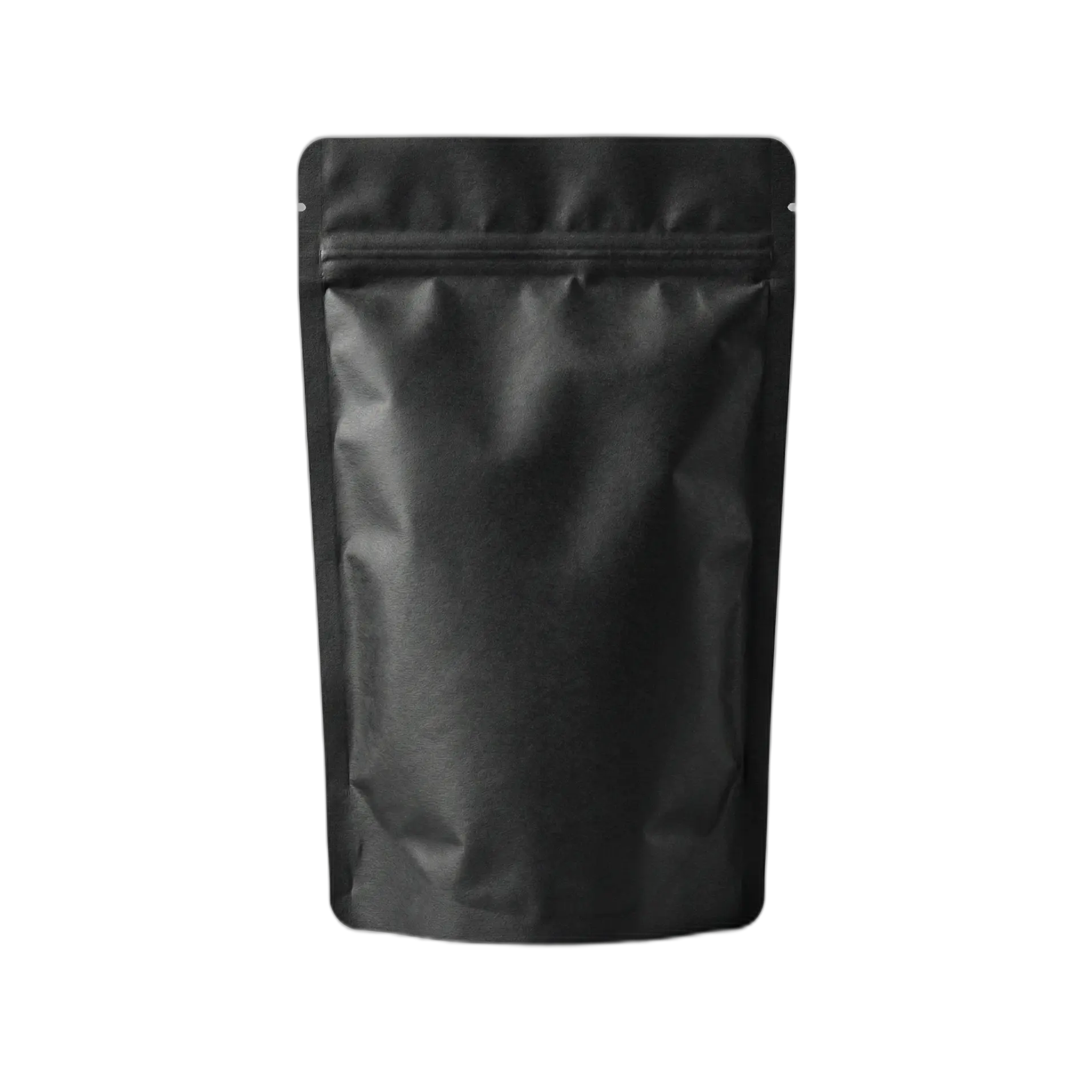 Black Matt Fully Biodegradable Stand Up Pouch With Zip Lock