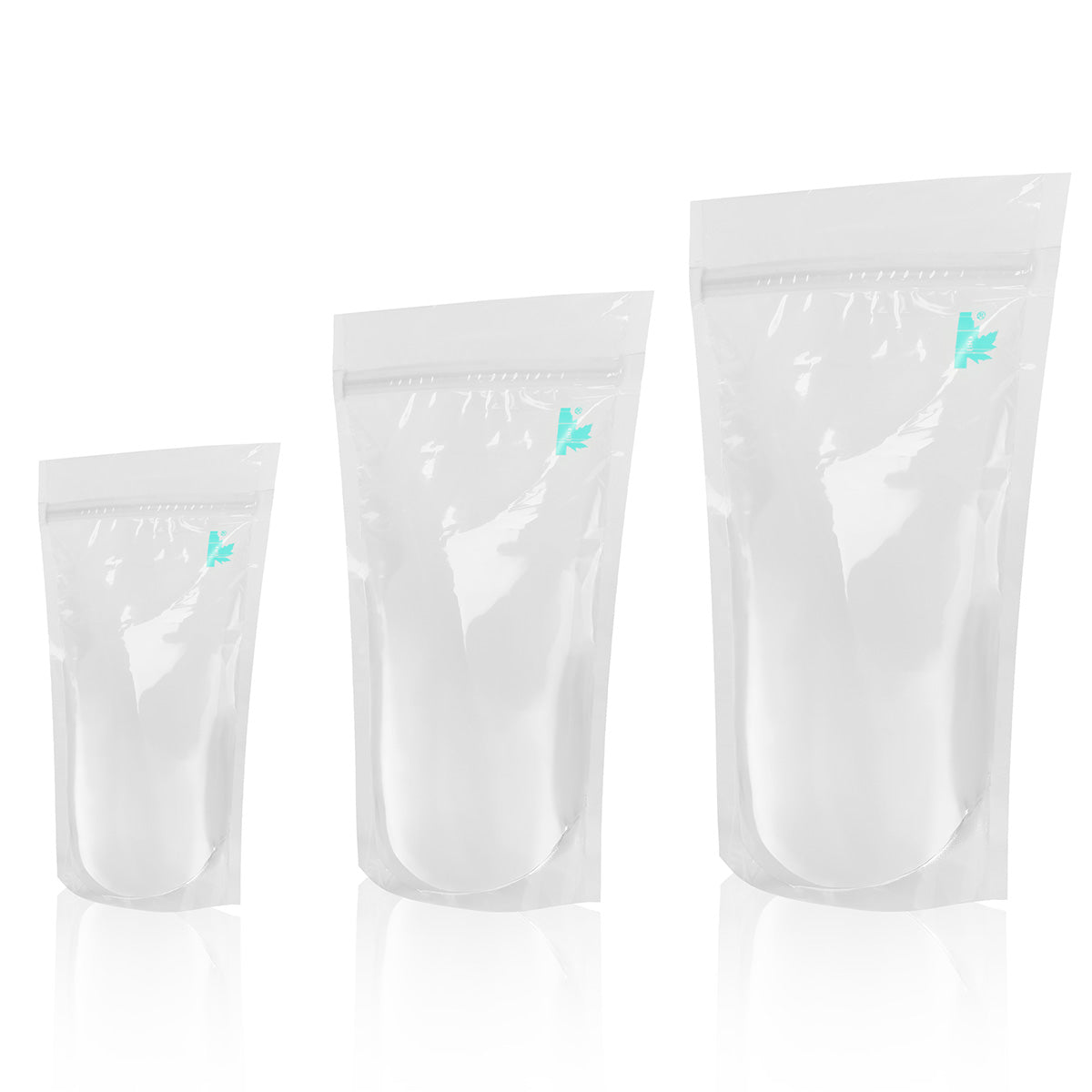 Transparent Fully Biodegradable Stand Up Pouch with Zip Lock