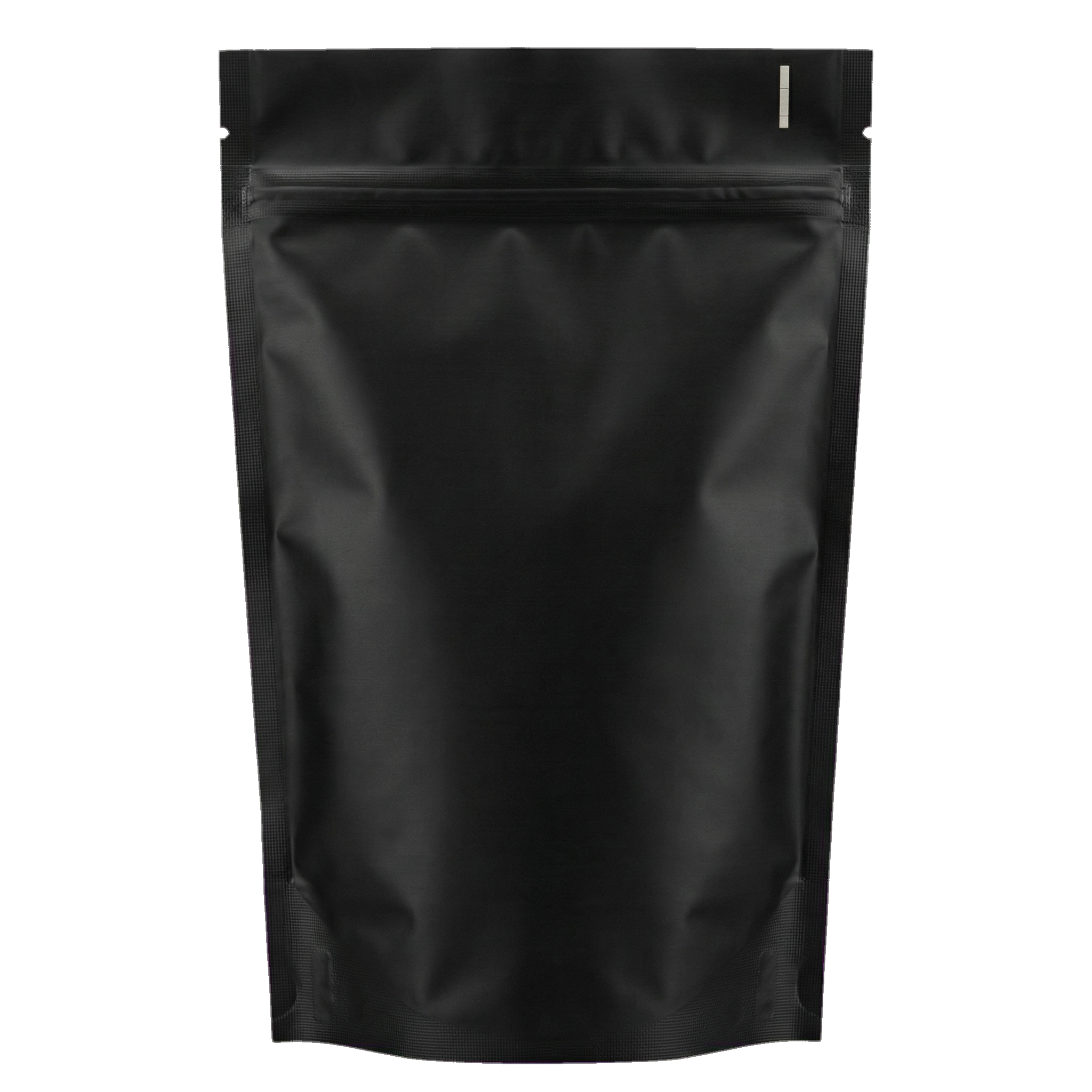 Black Matt Stand Up Pouch with Zip Lock