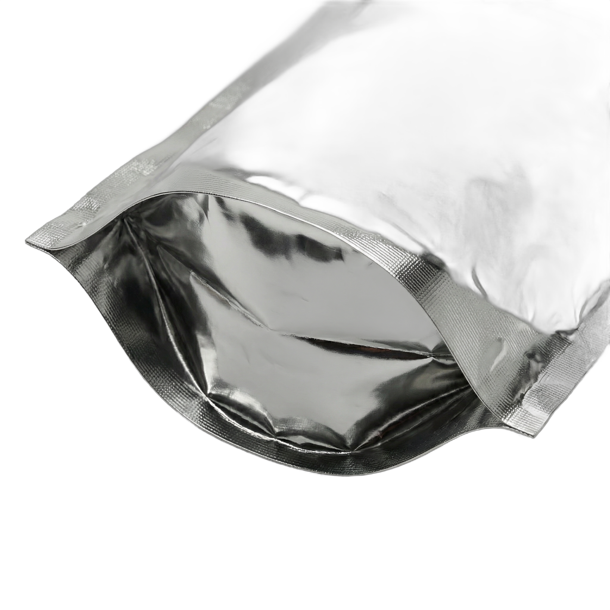 Silver Shine Stand Up Pouch with Zip Lock