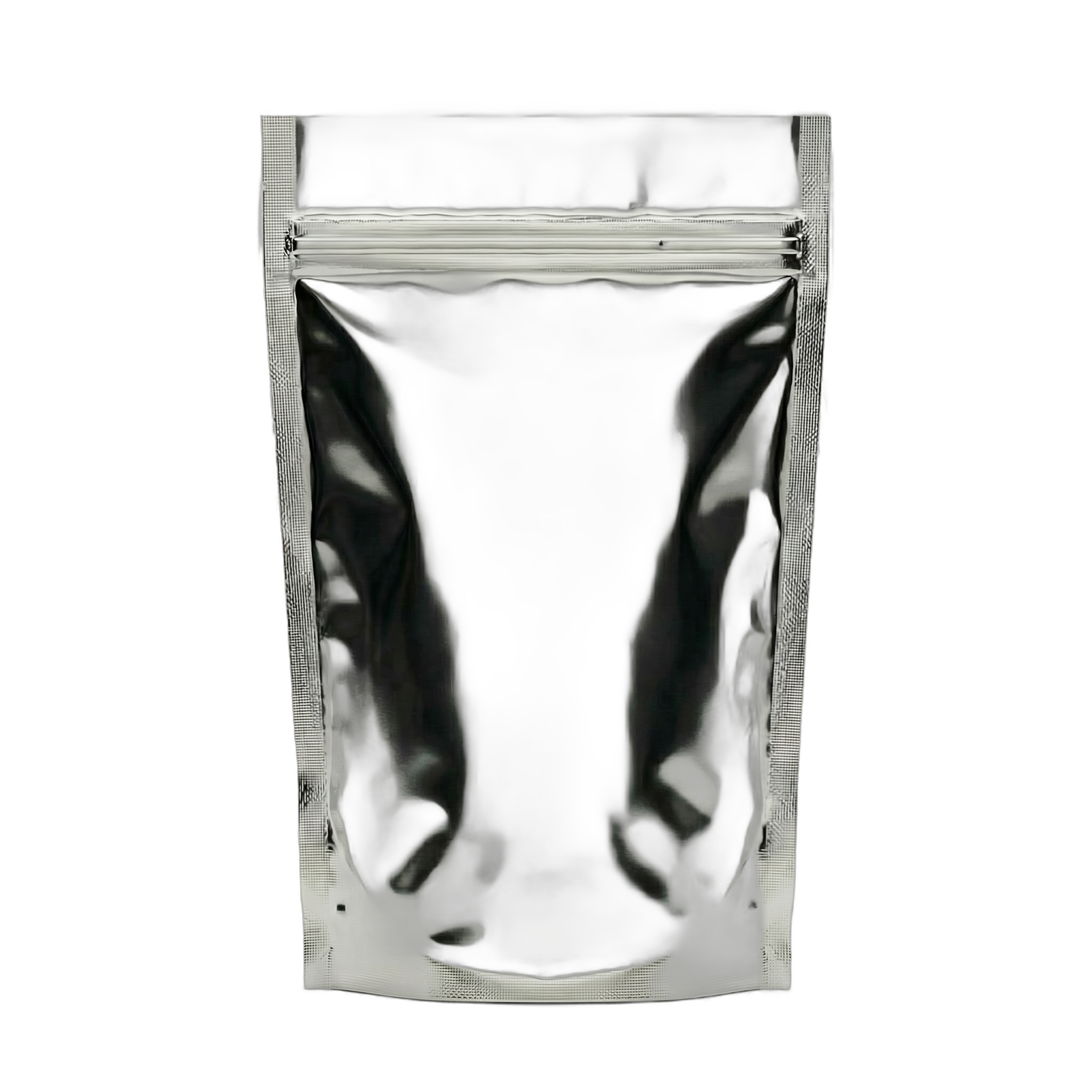 Silver Shine Stand Up Pouch with Zip Lock