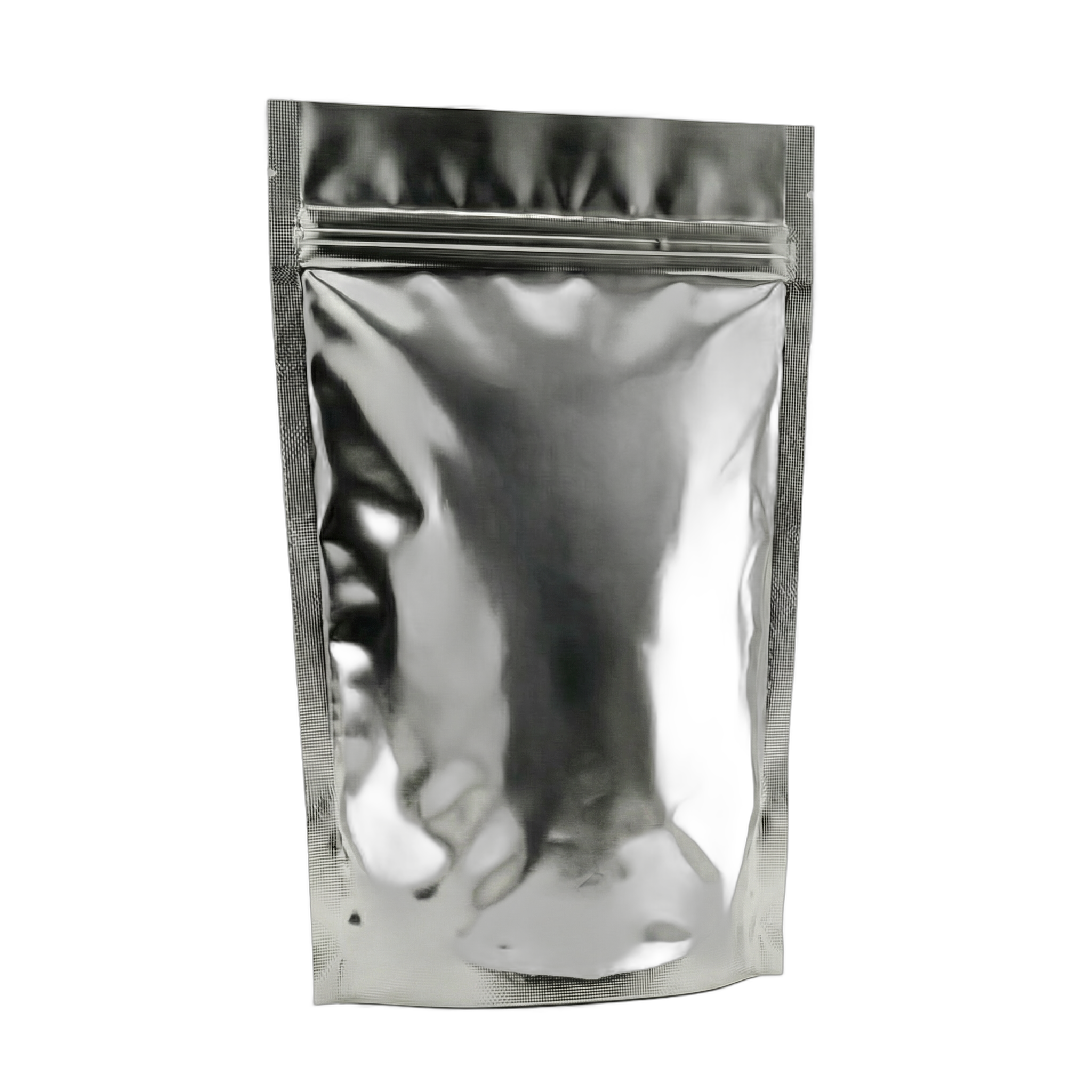 Silver Shine Stand Up Pouch with Zip Lock