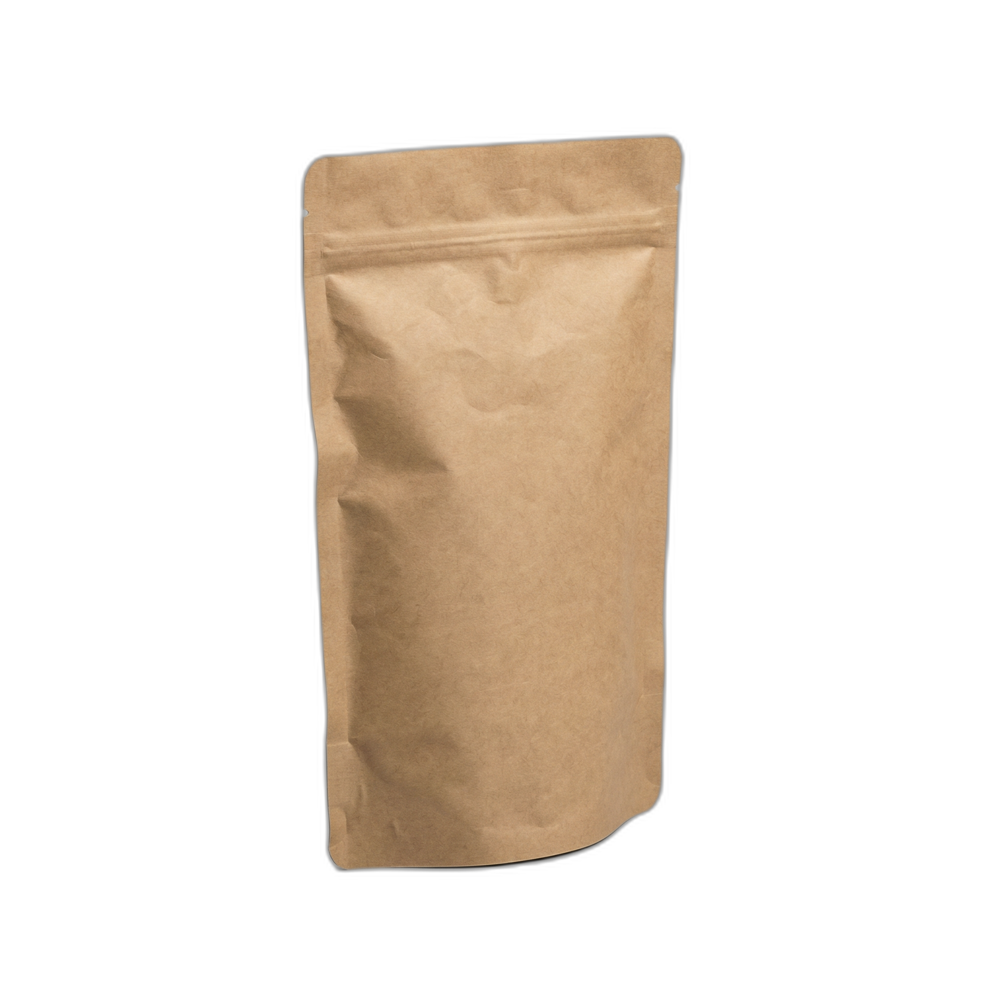 Kraft Paper Aluminium Stand Up Pouch with Zip Lock and Tear Notch