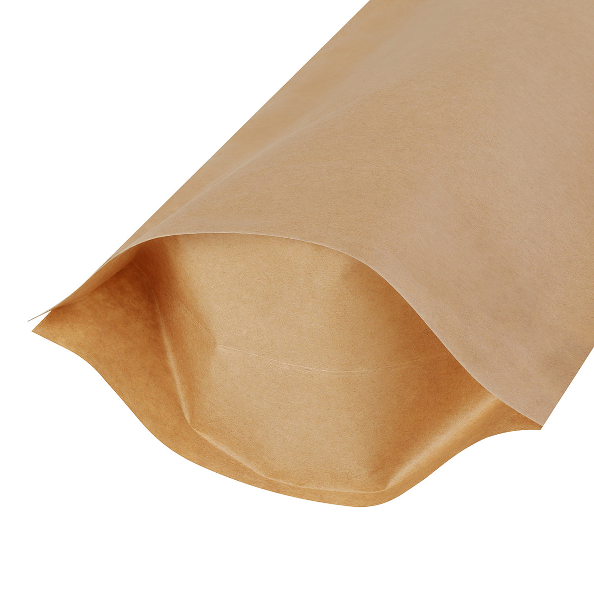 Kraft Paper Fully Biodegradable Stand Up Pouch with Zip Lock