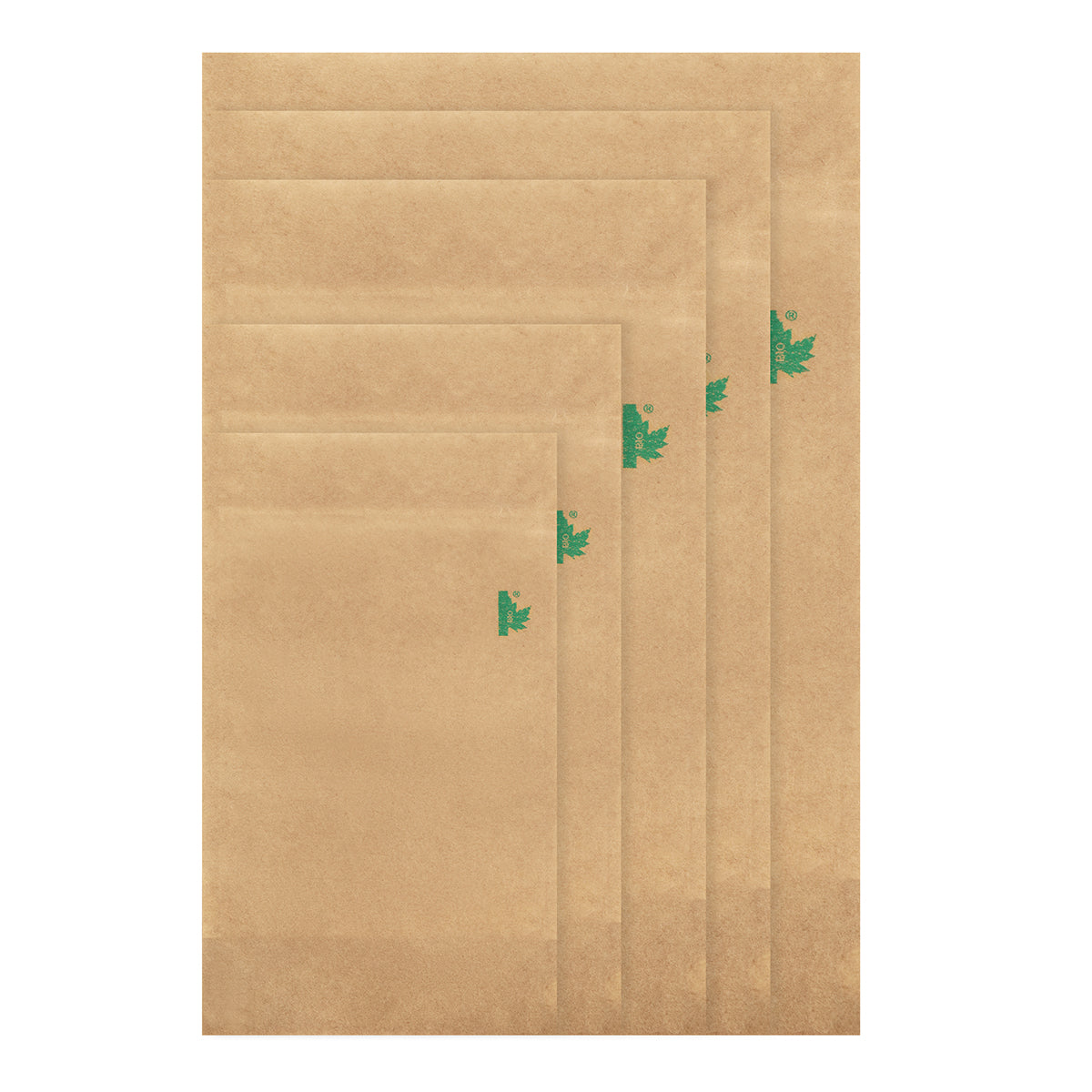 Kraft Paper Fully Biodegradable Stand Up Pouch with Zip Lock