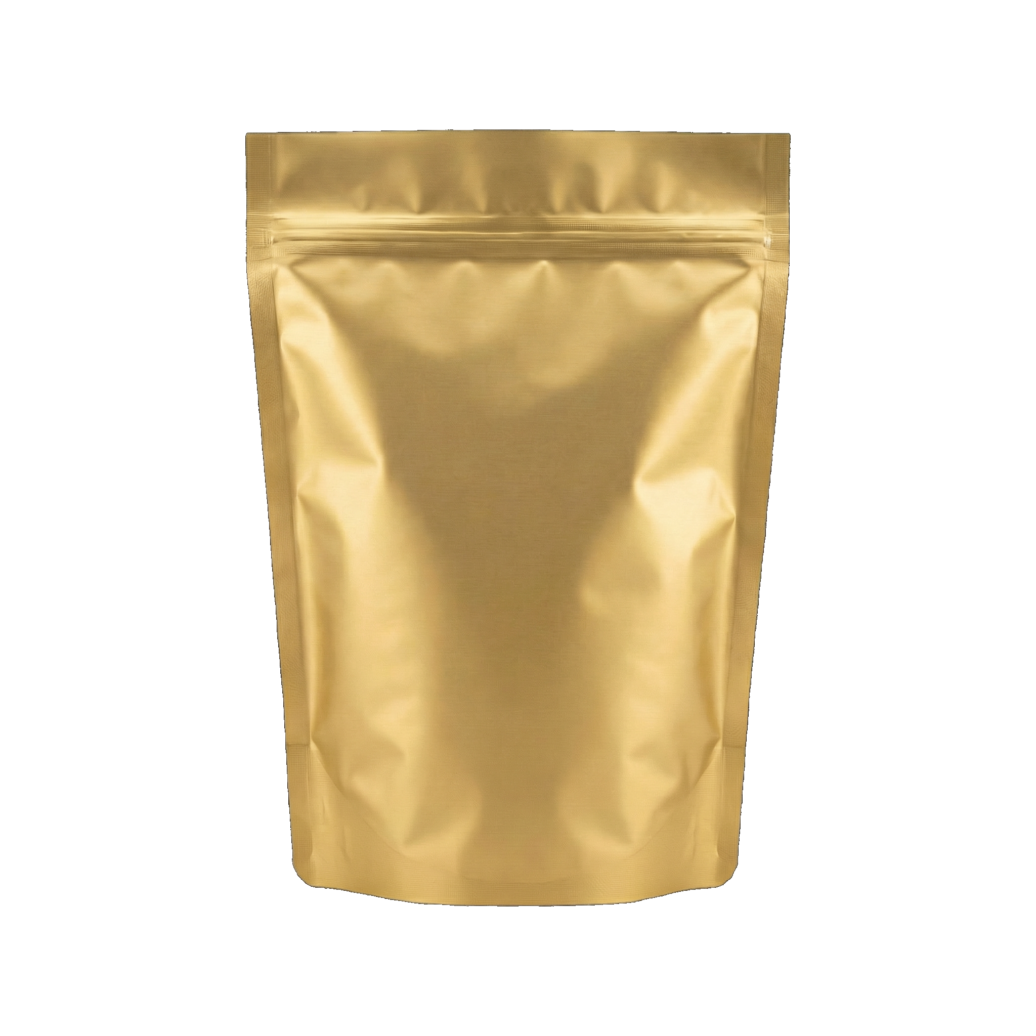 Gold Aluminium Stand Up Pouch with Zip Lock