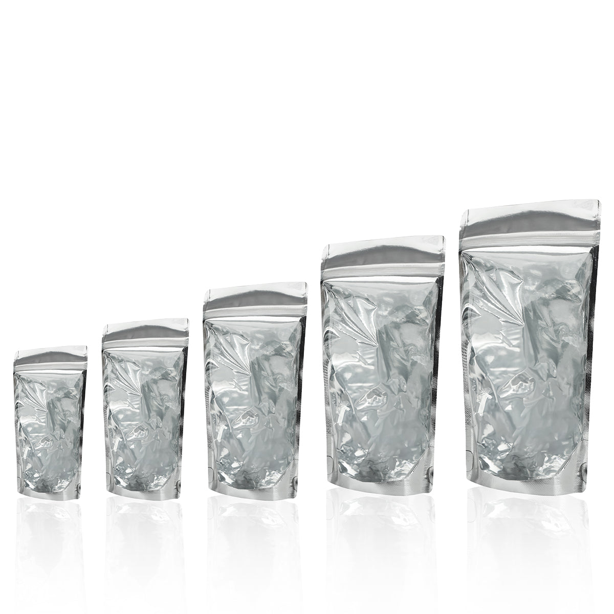 Mylar One Side Transparent Stand Up Pouch with Zip Lock