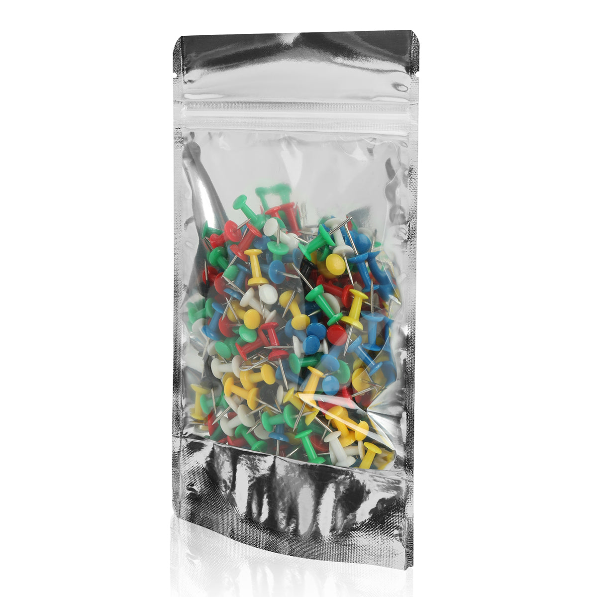 Mylar One Side Transparent Stand Up Pouch with Zip Lock