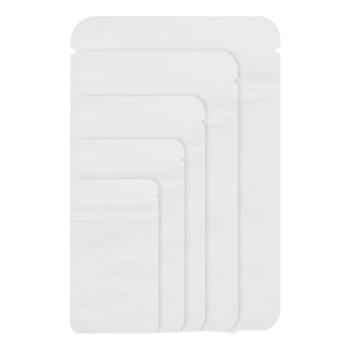 White Kraft Paper Window Stand Up Sealable Pouch with Zip Lock