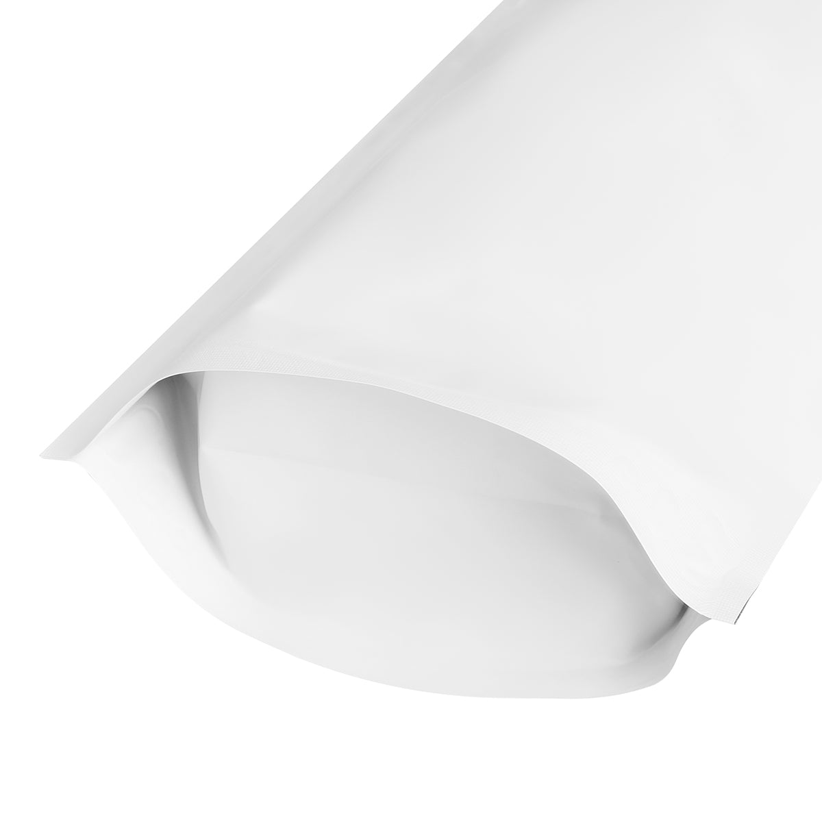 White Matt Stand Up Pouch with Zip Lock