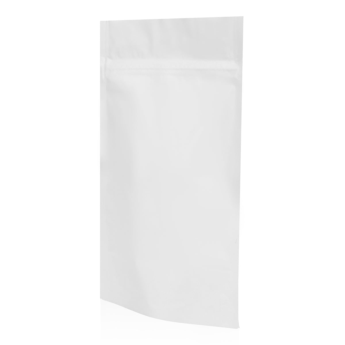 White Matt Stand Up Pouch with Zip Lock