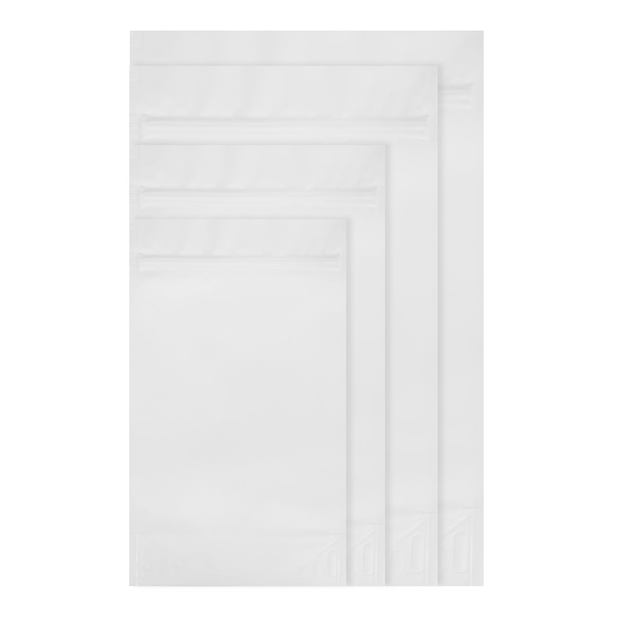 White Matt Stand Up Pouch with Zip Lock