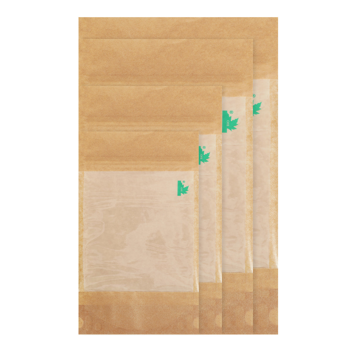 Window Fully Biodegradable Stand Up Pouch with Zip Lock