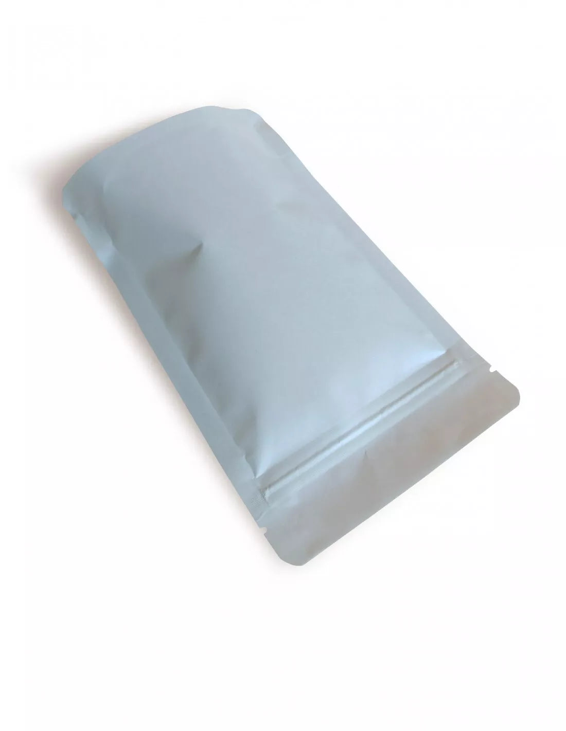 White Matt Fully Biodegradable Stand Up Pouch With Zip Lock