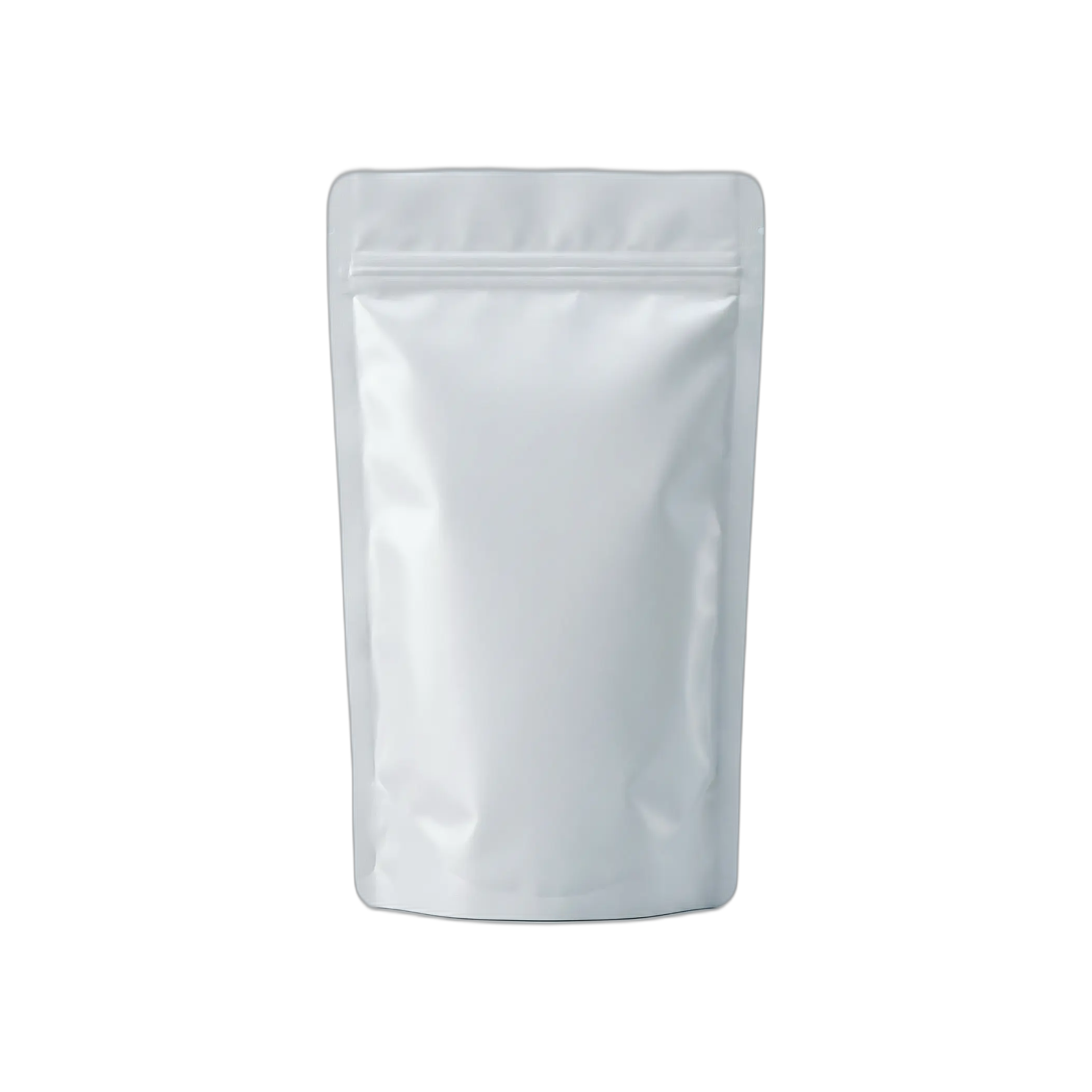 White Kraft Paper Window Stand Up Sealable Pouch with Zip Lock